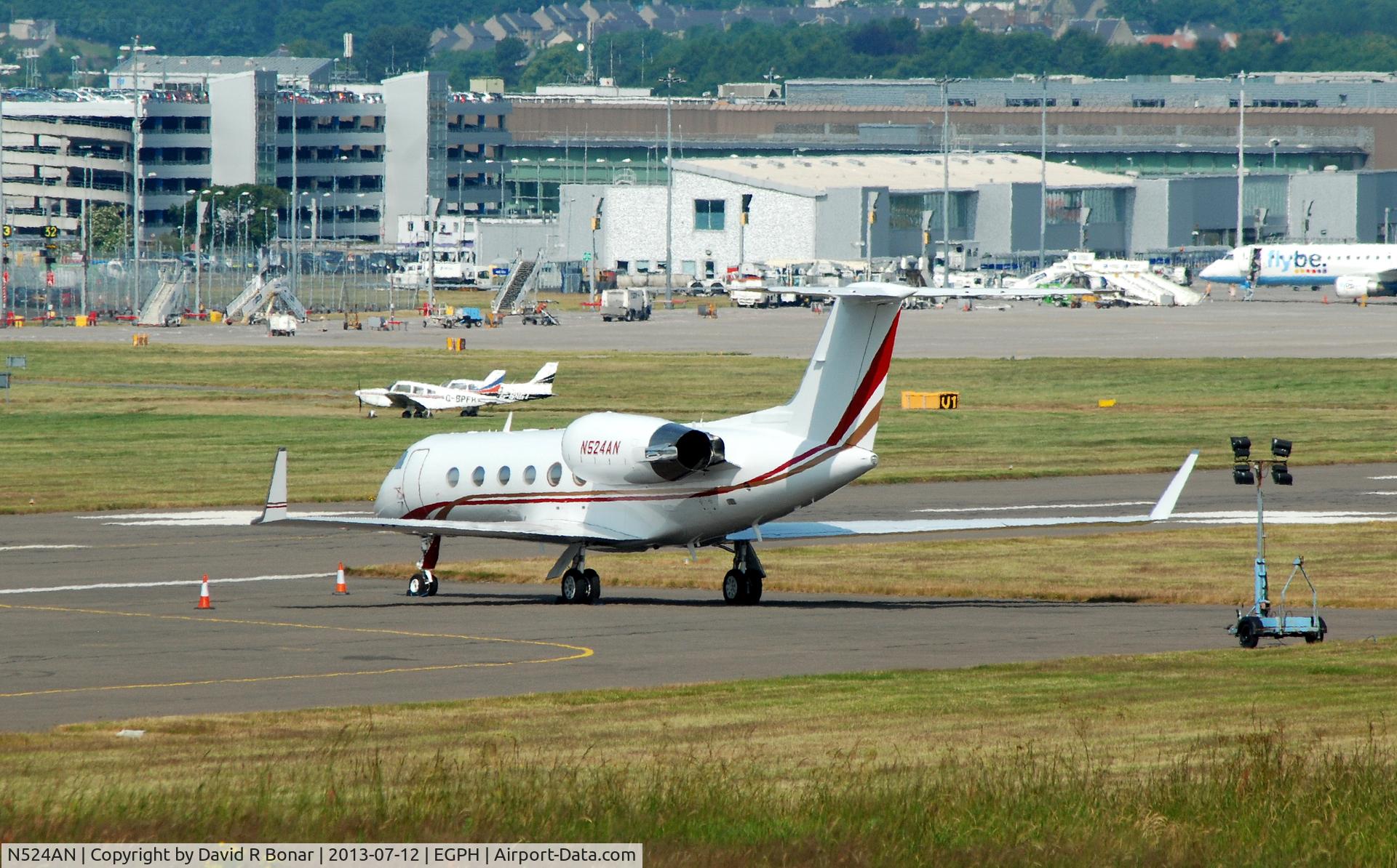 N524AN, 1989 Gulfstream Aerospace G-IV C/N 1119, Parked at Block 30 on a short visit from Texas