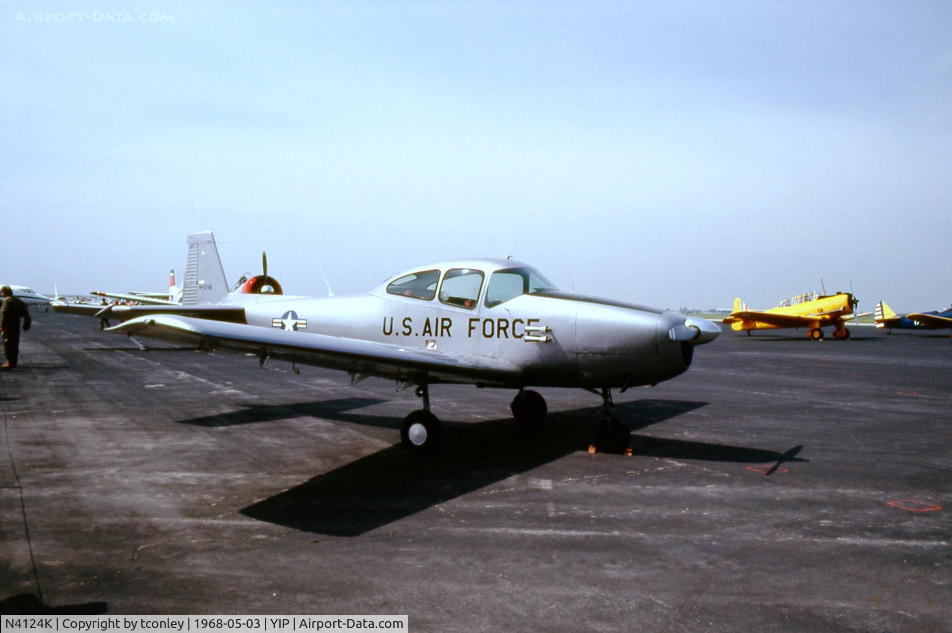 N4124K, 1947 Ryan Navion C/N NAV-4-1124, Ryan NAVION N4124K C/N NAV-4-1124 Yr Mfg 1947 @ Yankee Air Museum  Air Show Willow Run Airport Yipsilanti MI May 1986
