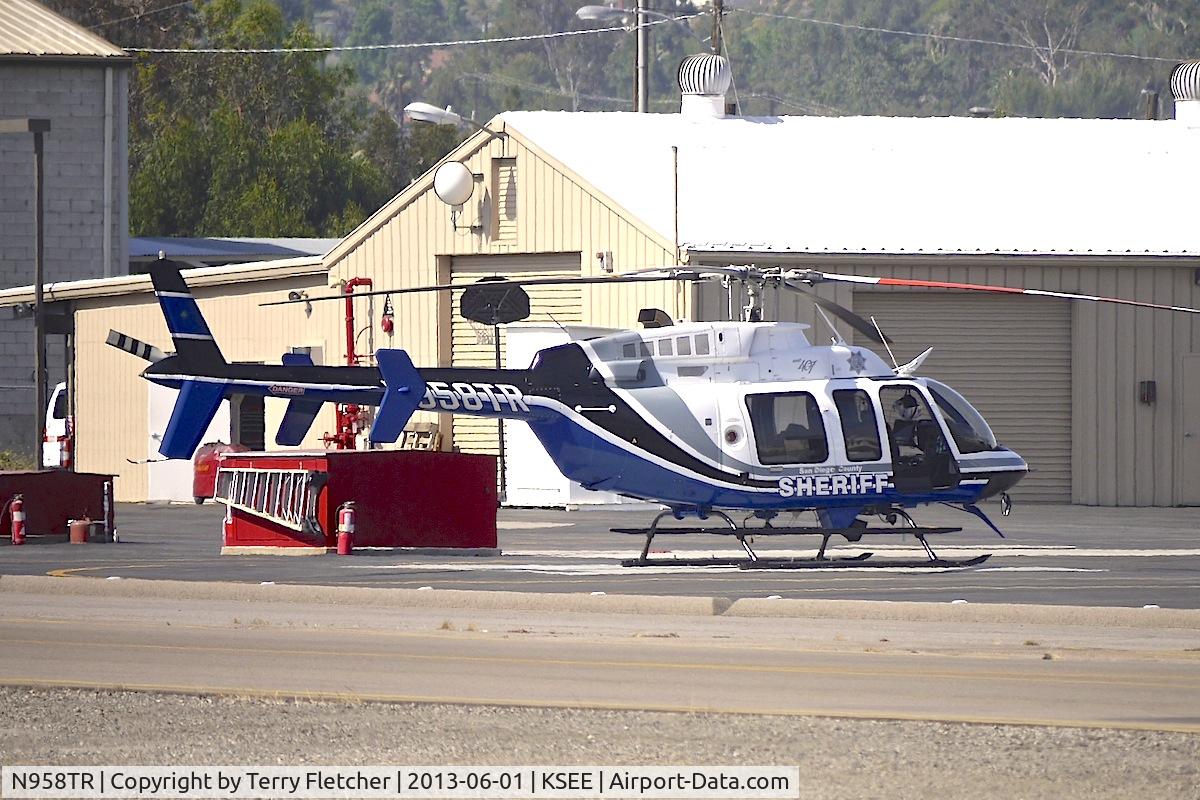 N958TR, Bell 407 C/N 53770, At Gillespie Field San Diego
