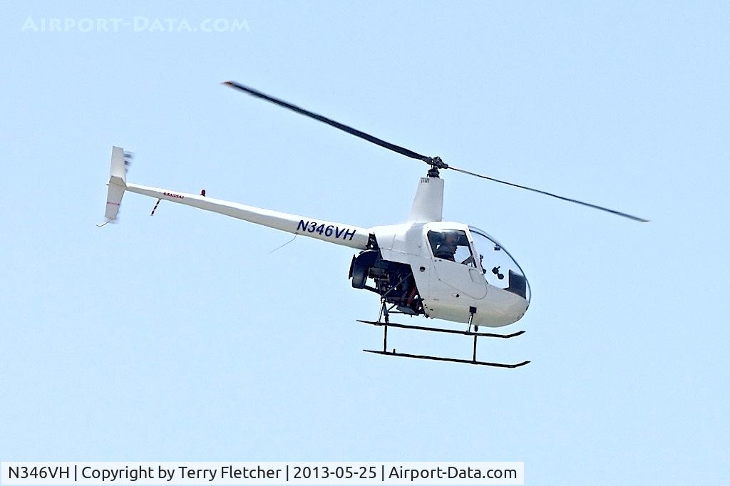 N346VH, 1993 Robinson R22 BETA C/N 2261, Down the Venice Beach shoreline