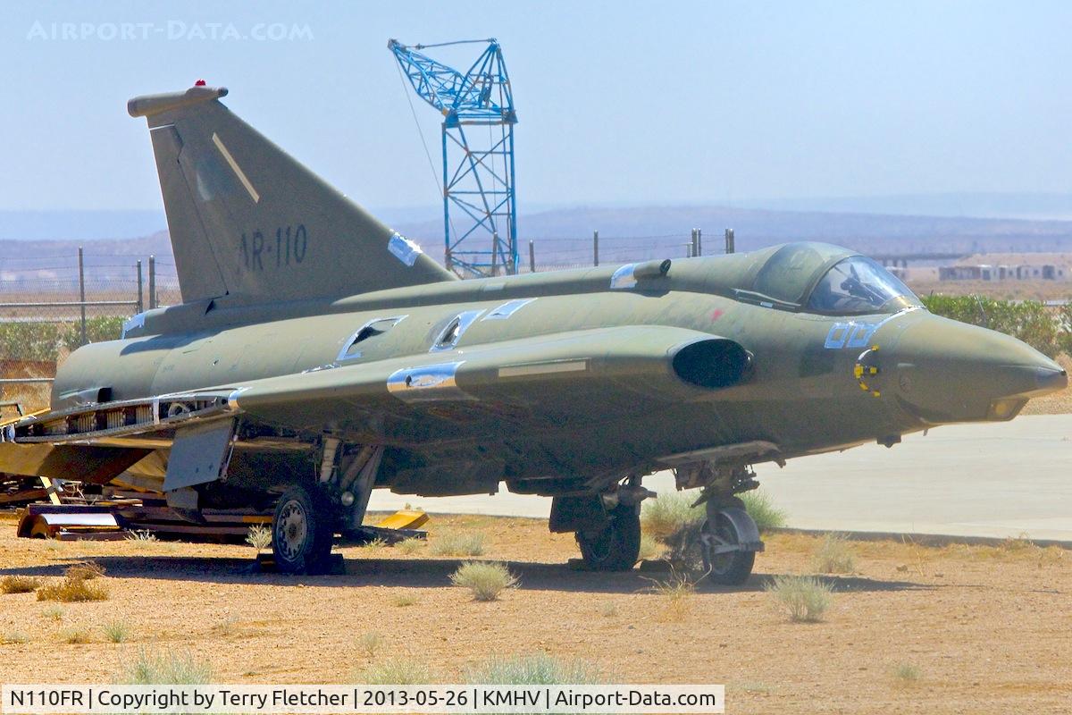 N110FR, 1971 Saab RF-35 Draken C/N 35-1110, stored at Mojave