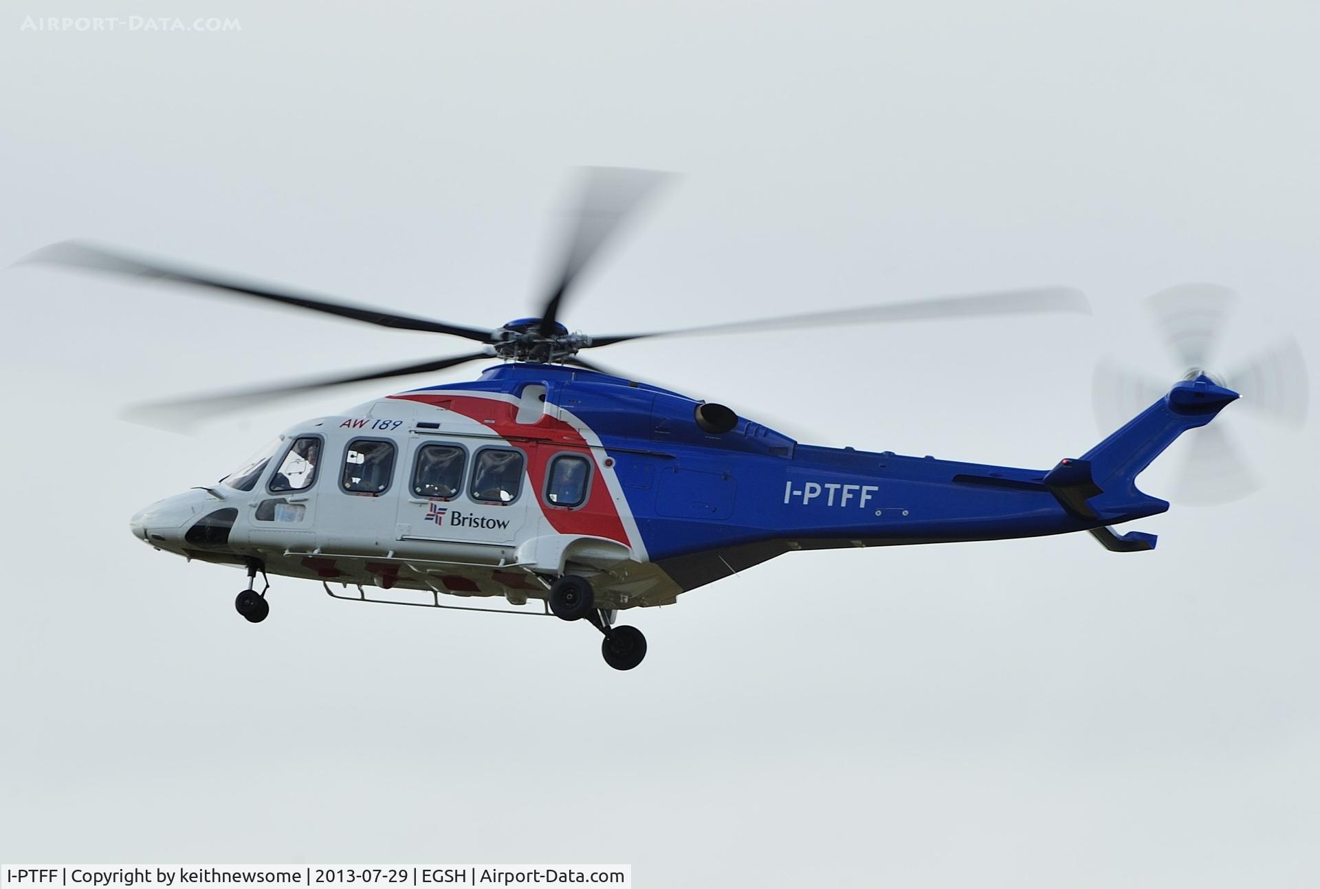 I-PTFF, AgustaWestland AW189 C/N 49005, Another view of arrival !