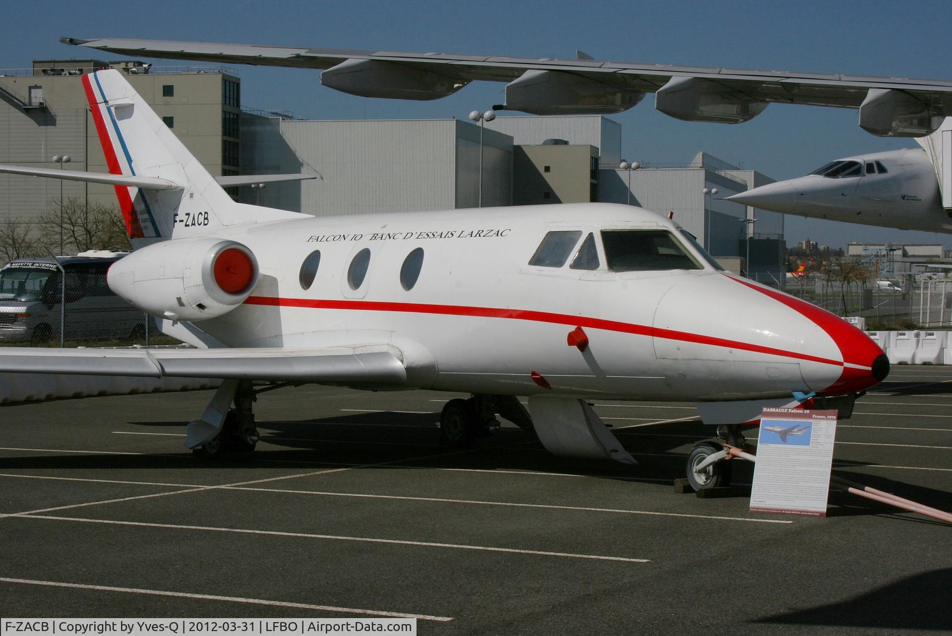 F-ZACB, Dassault Falcon 10 C/N 02, Dassault Falcon 10, Les Ailes Anciennes Toulouse-Blagnac (LFBO)