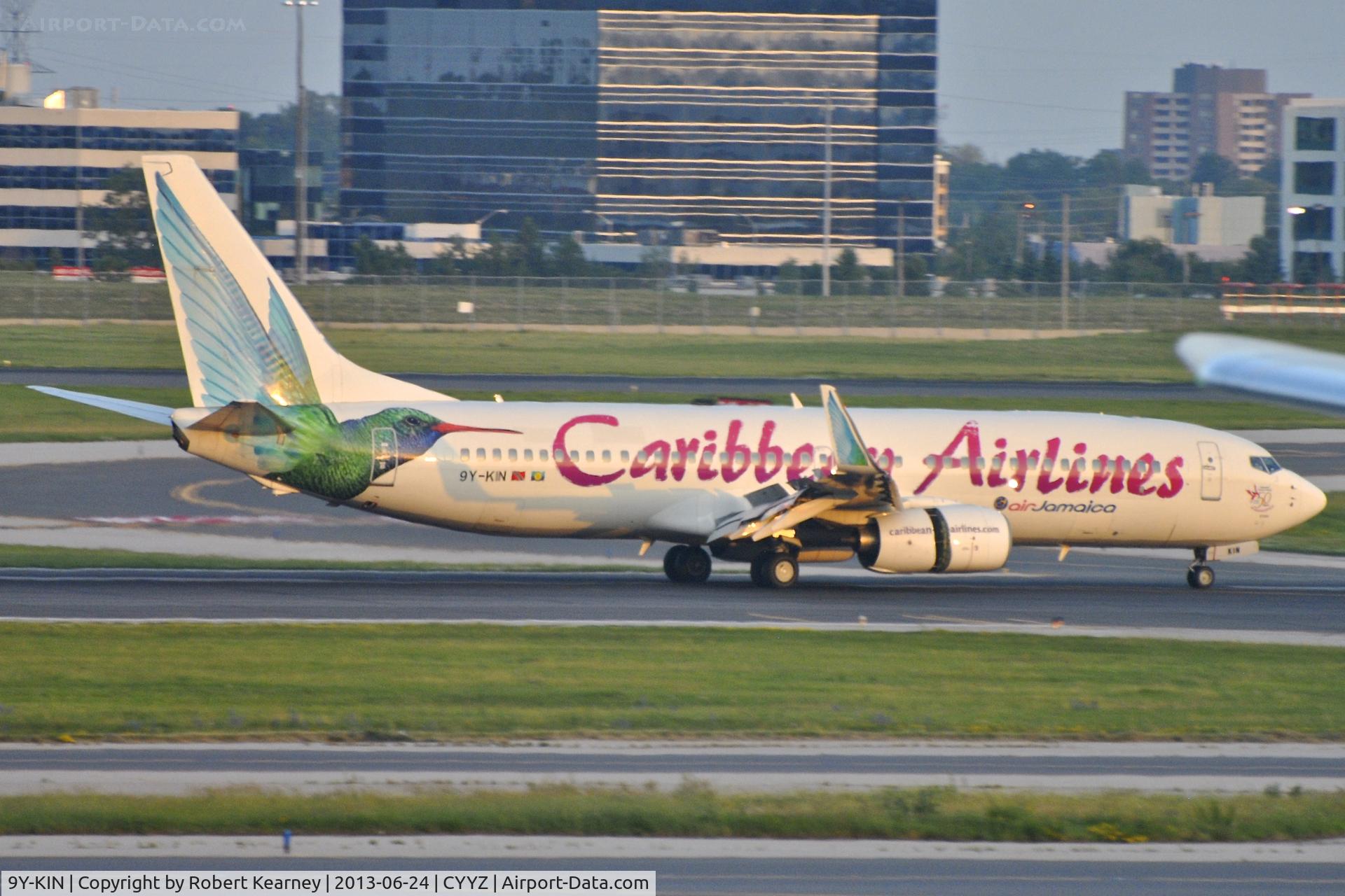 9Y-KIN, 2000 Boeing 737-8Q8 C/N 28234, Rolling out after arrival