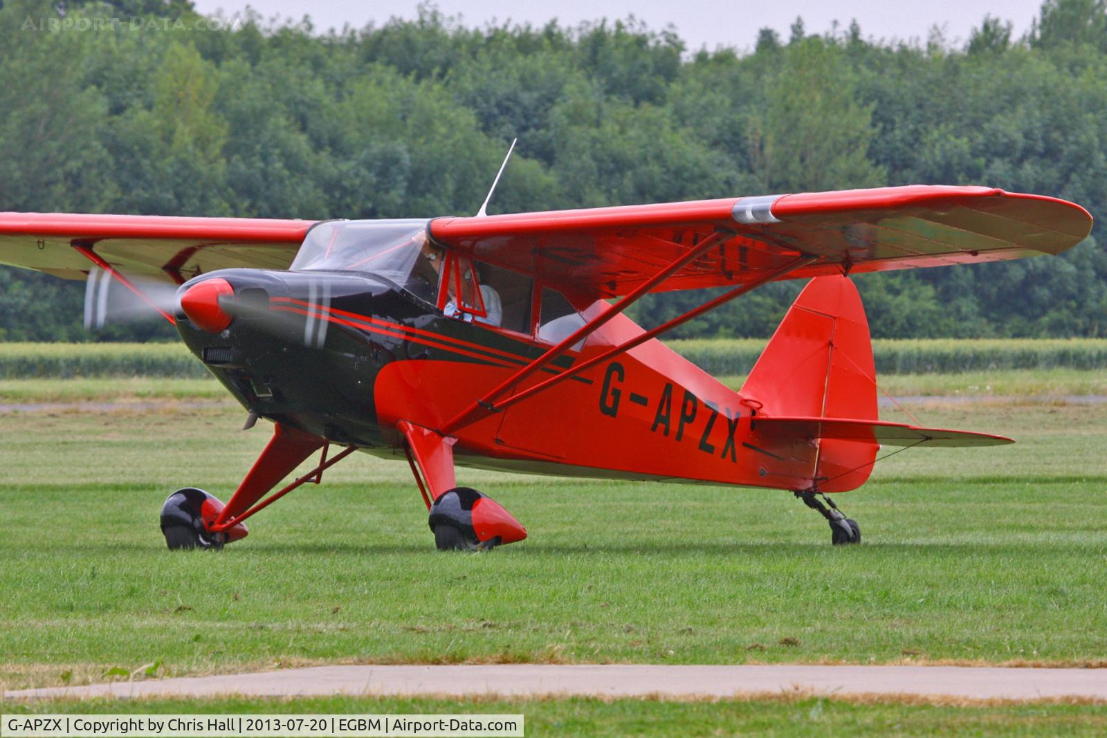 G-APZX, 1957 Piper PA-22-150 Caribbean C/N 22-5181, at the Tatenhill Charity Fly in