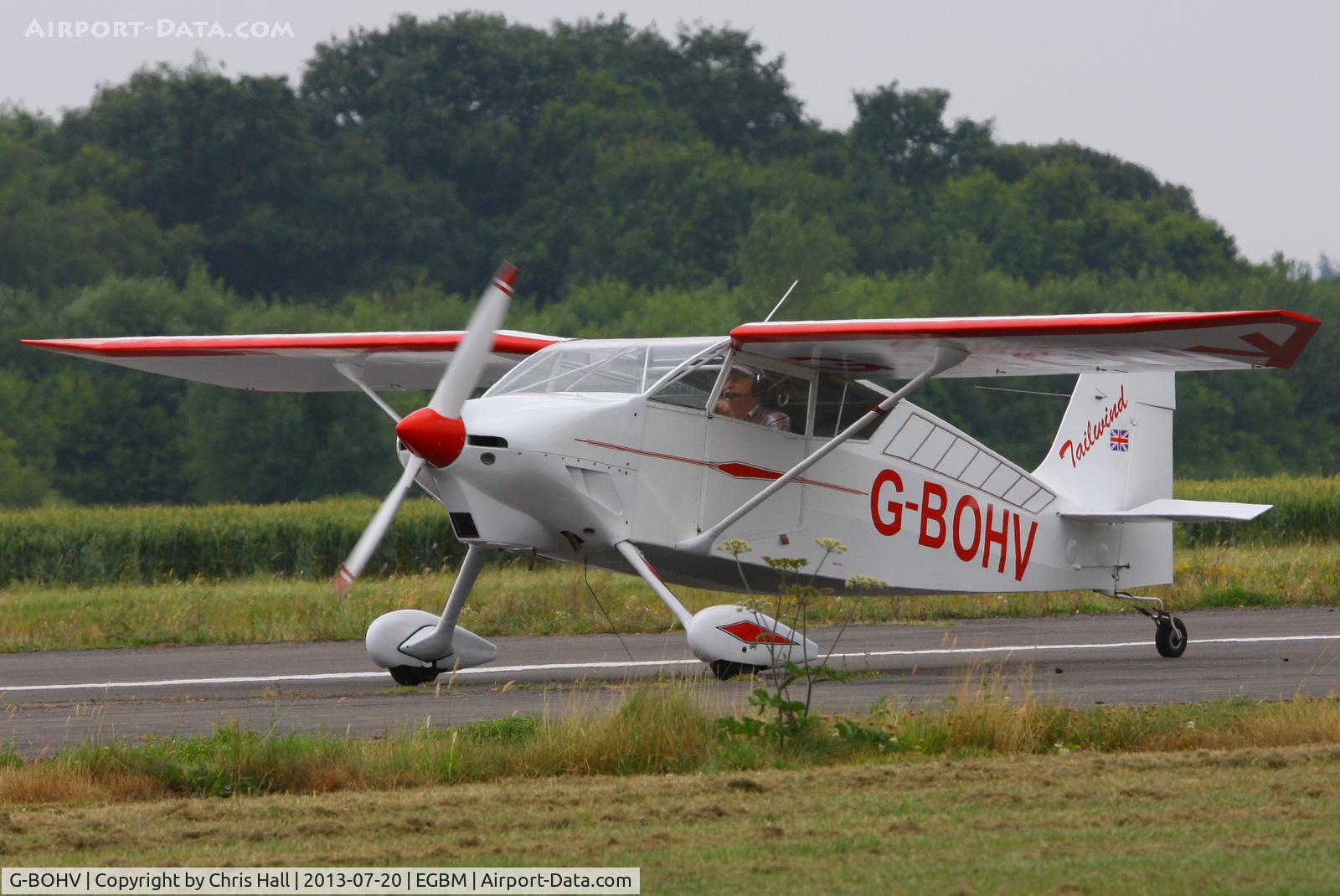 G-BOHV, 1990 Wittman W-8 Tailwind C/N PFA 031-11151, at the Tatenhill Charity Fly in