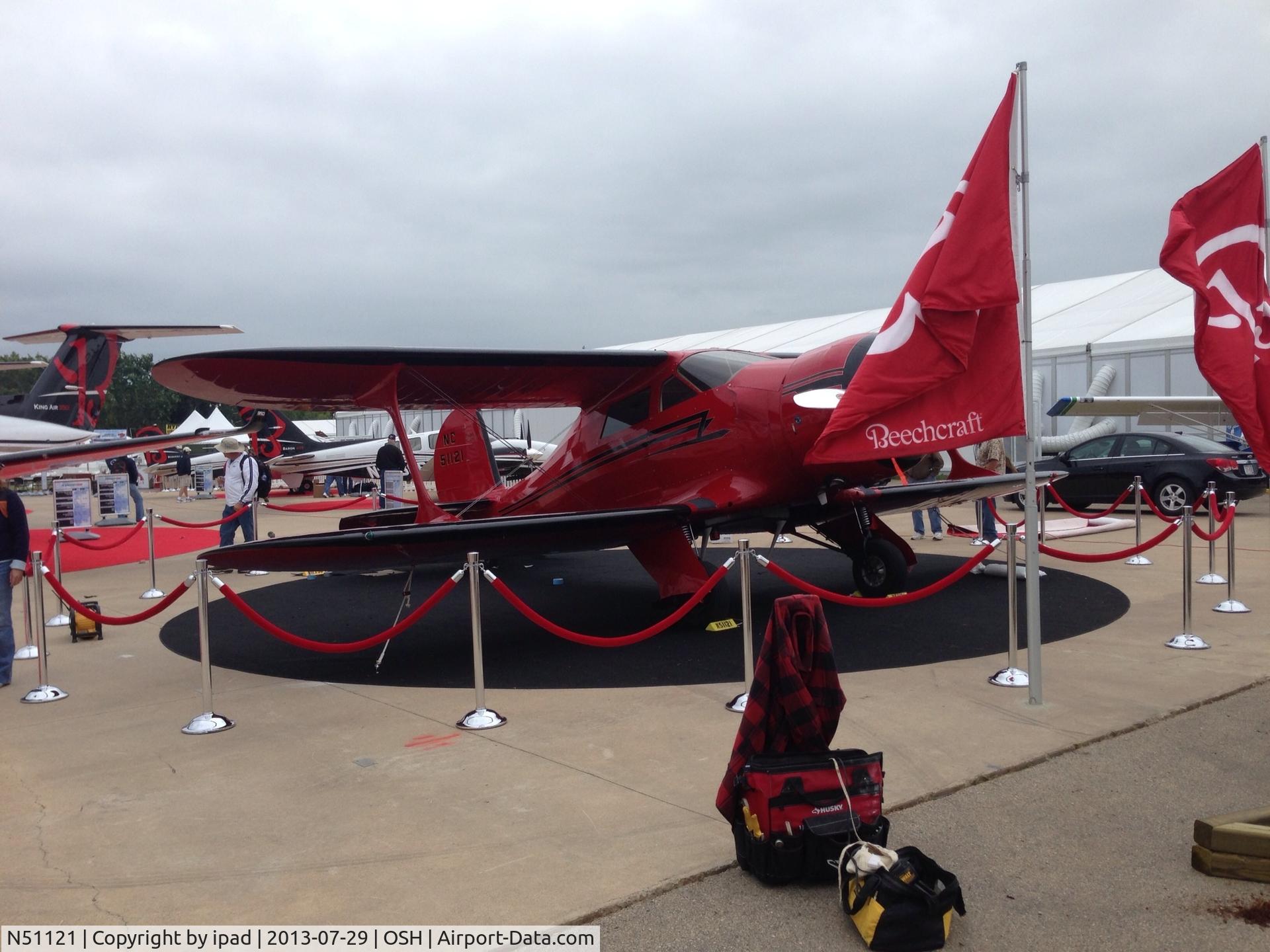 N51121, 1945 Beech D17S Staggerwing C/N 4914, EAA 2013 Oshkosh