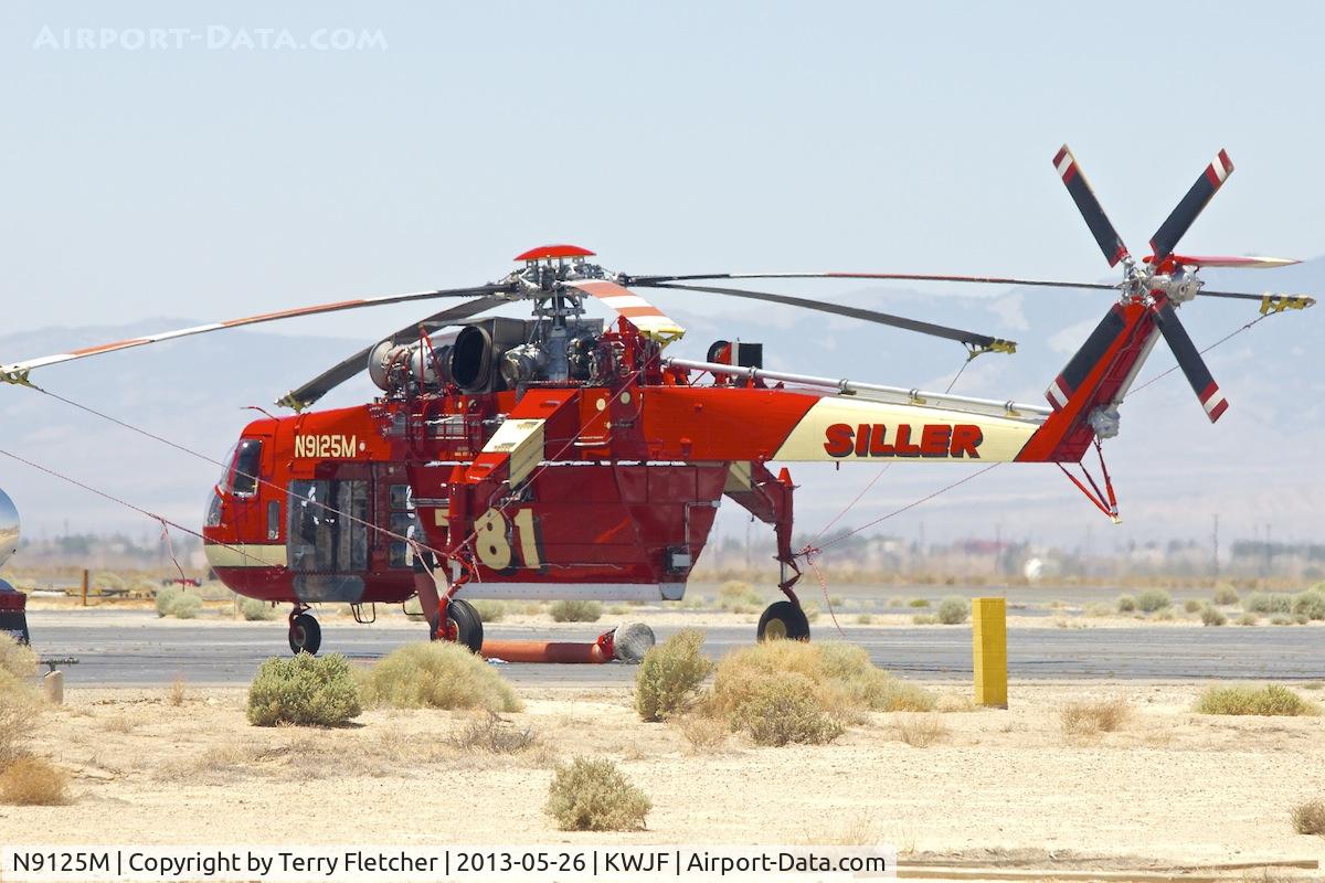 N9125M, 1968 Sikorsky CH-54A Tarhe (S-64E Skytrain) C/N 64057, at Lancaster Fox Field , California