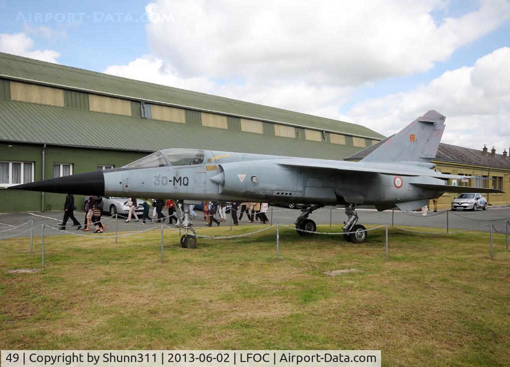 49, Dassault Mirage F.1C C/N 49, Preserved between 2 hangars @ Chateaudun AFB and since October 2008