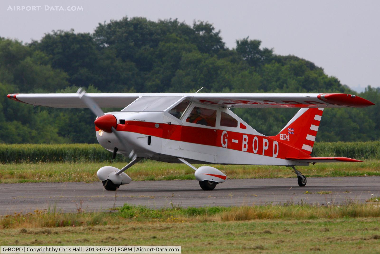 G-BOPD, 1974 Bede BD-4 C/N 632, at the Tatenhill Charity Fly in