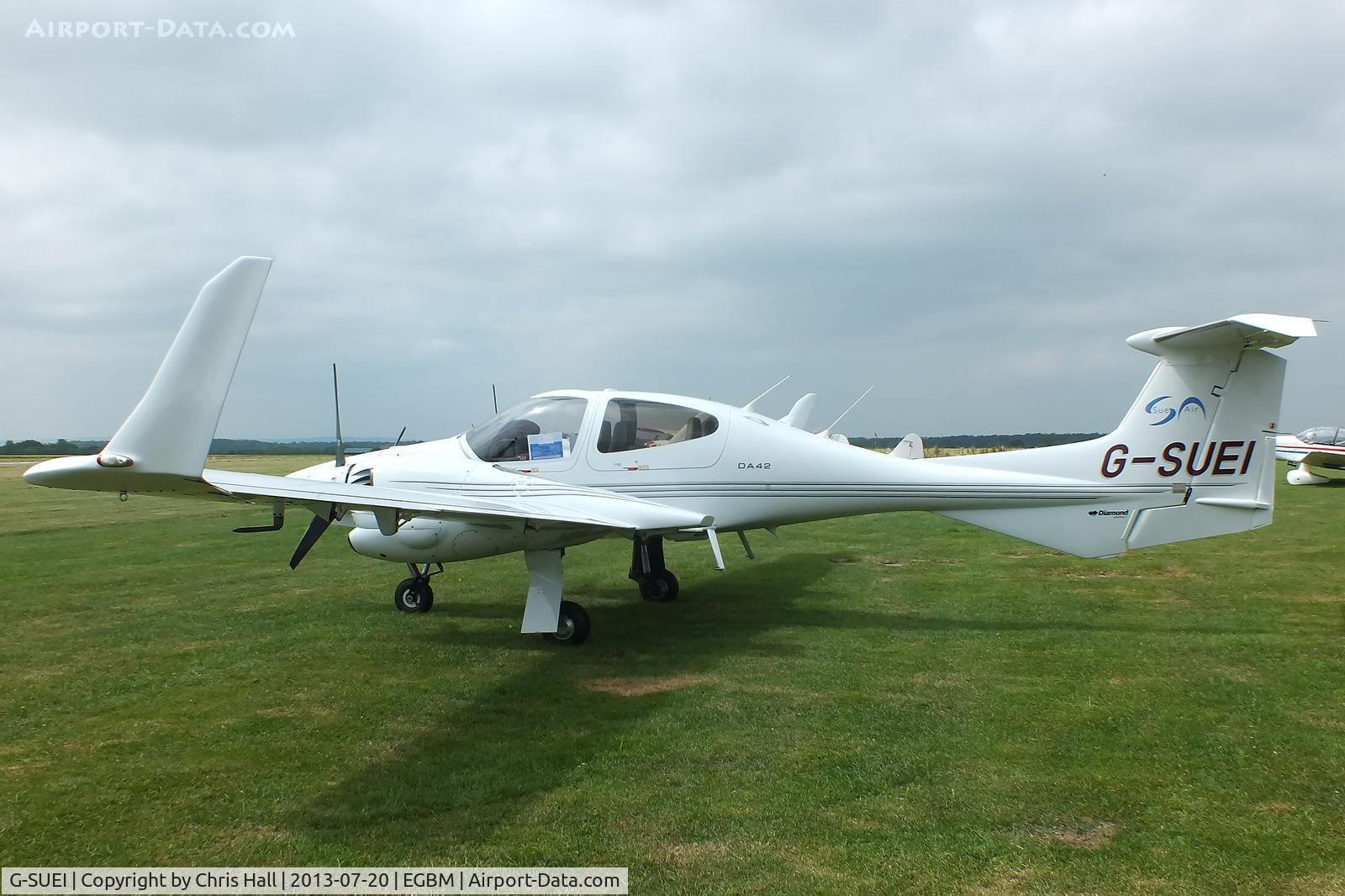 G-SUEI, 2009 Diamond DA-42 Twin Star C/N 42.415, at the Tatenhill Charity Fly in