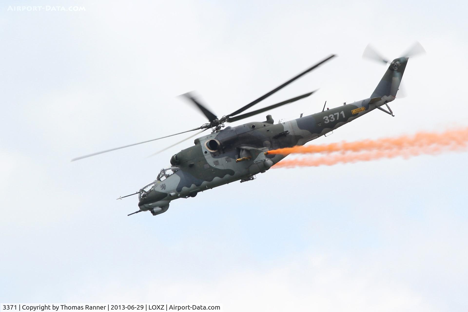 3371, 2006 Mil Mi-35 Hind E C/N 203371, Czech Air Force Mil Mi-35