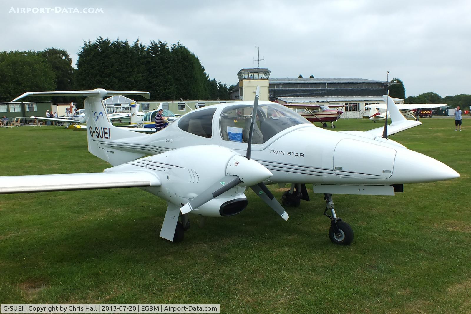 G-SUEI, 2009 Diamond DA-42 Twin Star C/N 42.415, at the Tatenhill Charity Fly in