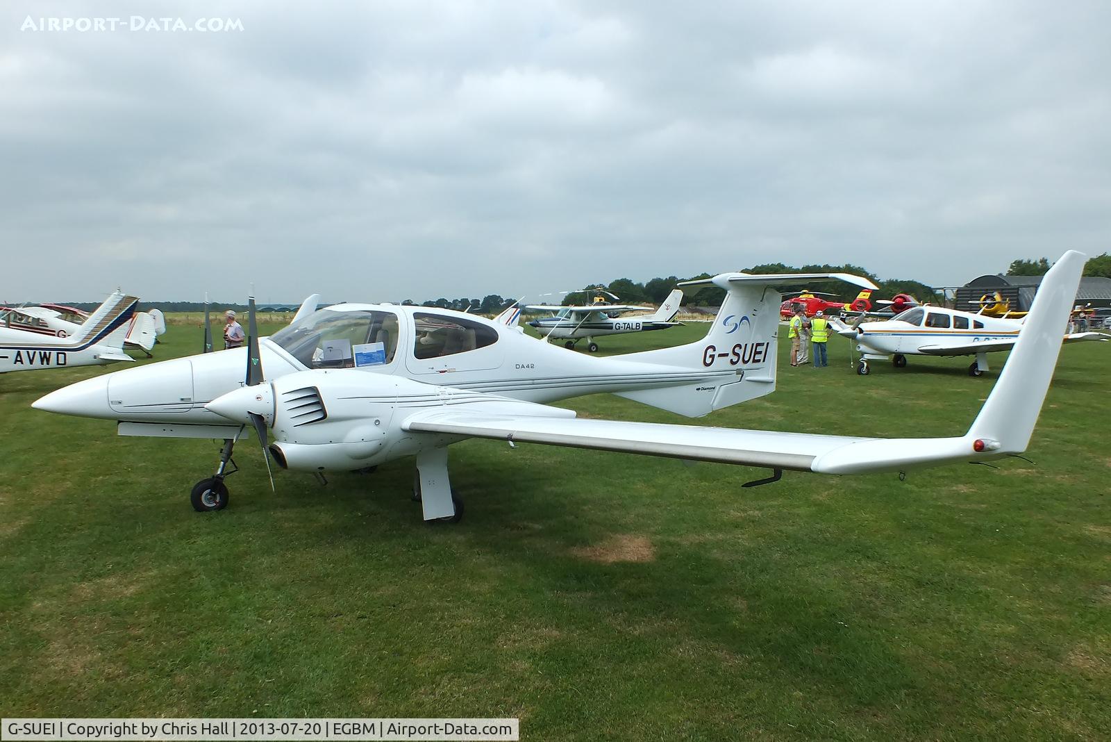 G-SUEI, 2009 Diamond DA-42 Twin Star C/N 42.415, at the Tatenhill Charity Fly in