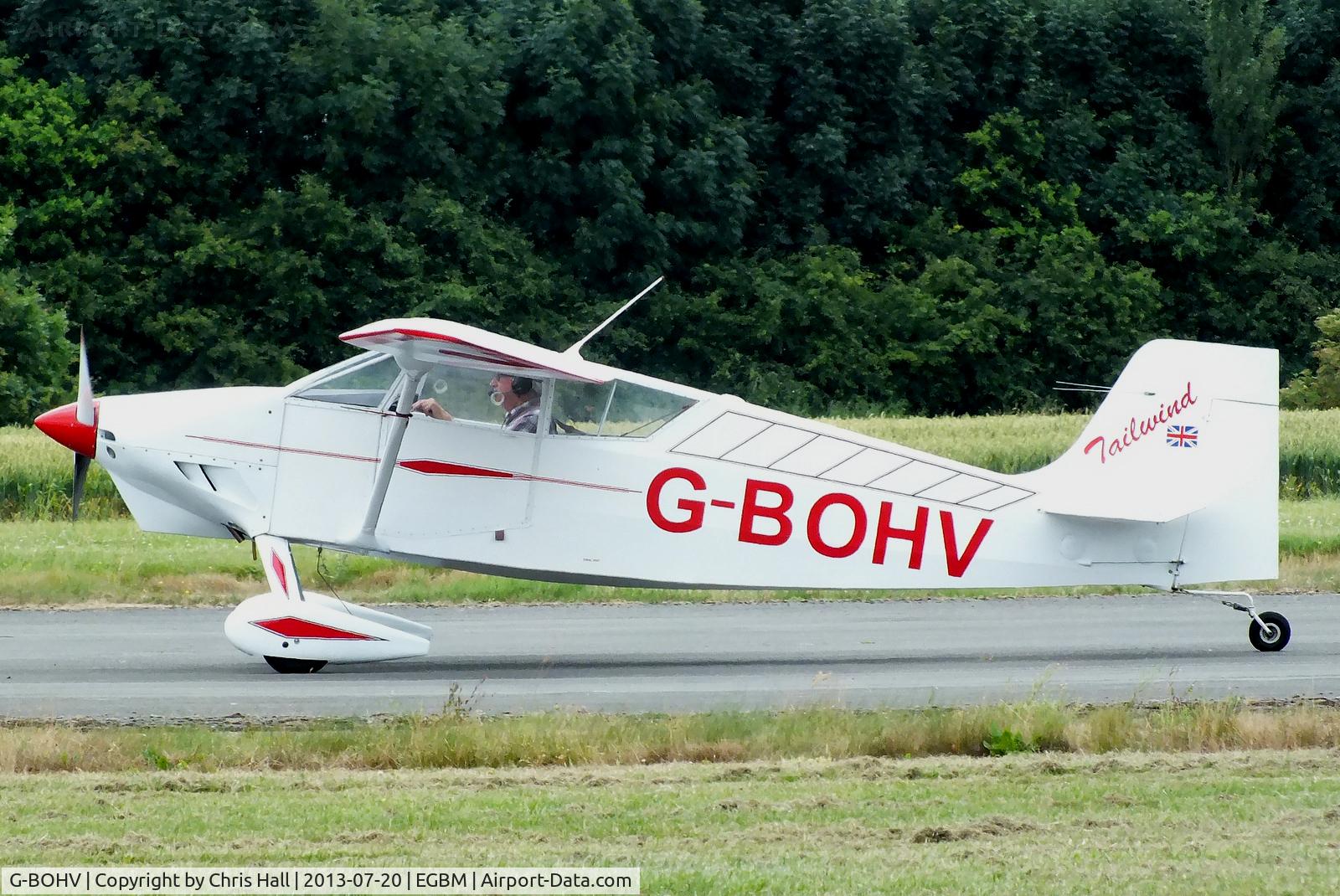 G-BOHV, 1990 Wittman W-8 Tailwind C/N PFA 031-11151, at the Tatenhill Charity Fly in
