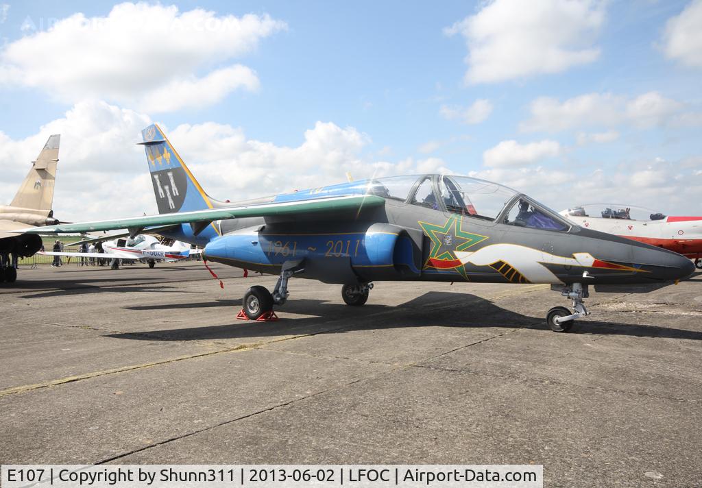 E107, Dassault-Dornier Alpha Jet E C/N E107, Used as static aircraft during LFOC Open Day... aircraft is now stored... Special c/s