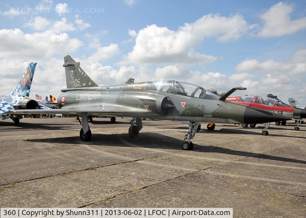 360, Dassault Mirage 2000N C/N 338, Used as a static aircraft during LFOC Open Day 2013... Aircraft is now stored and with special Limousin tail c/s