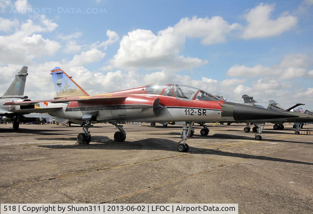 518, Dassault Mirage F.1B C/N 518, Used as a static aircraft during LFOC Open Day 2013... Aircraft is now stored with still special c/s