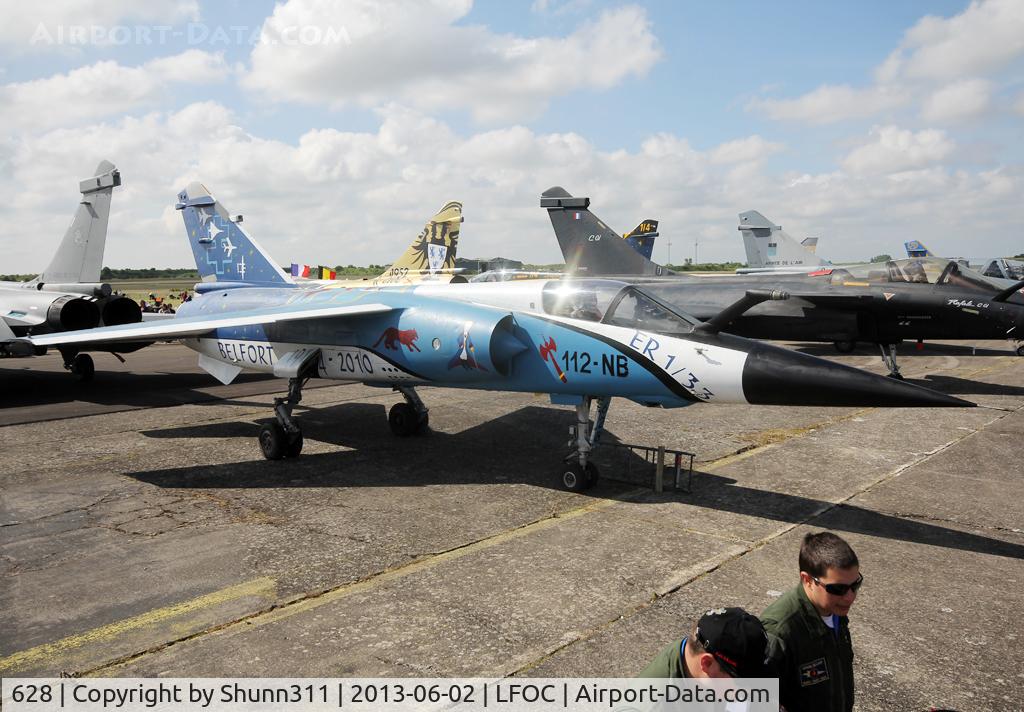 628, Dassault Mirage F.1CR C/N 628, Used as a static aircraft during LFOC Open Day 2013... Wearing special c/s, it is now stored...