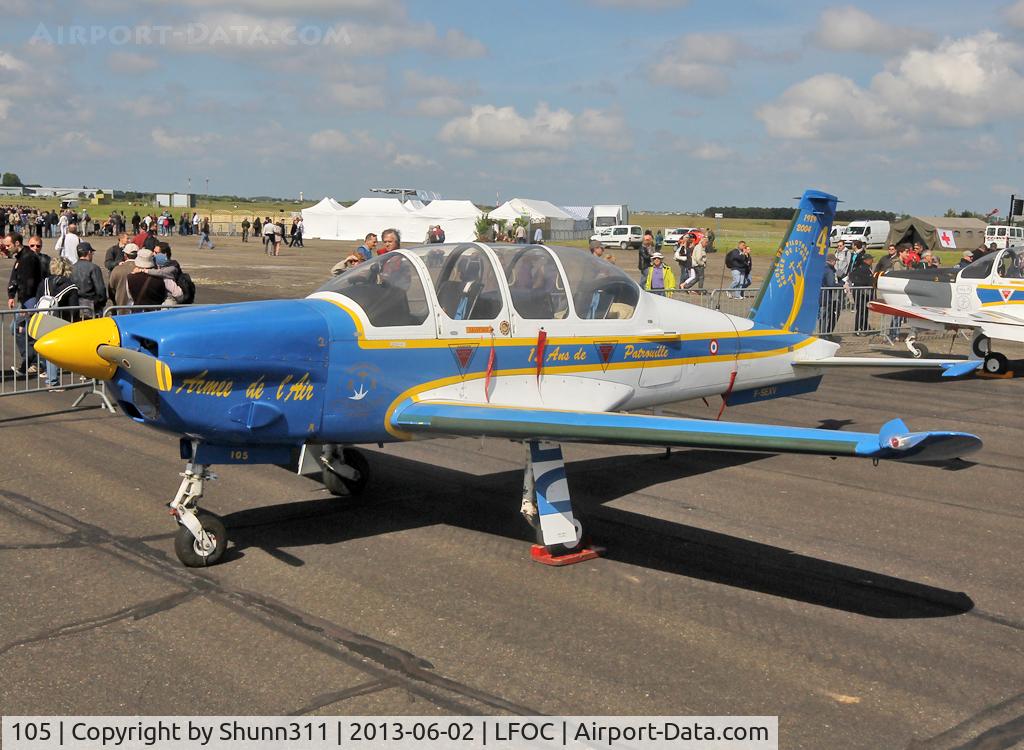 105, Socata TB-30 Epsilon C/N 105, Used as static aircraft during LFOC Open Day 2013... Aircraft is now stored...