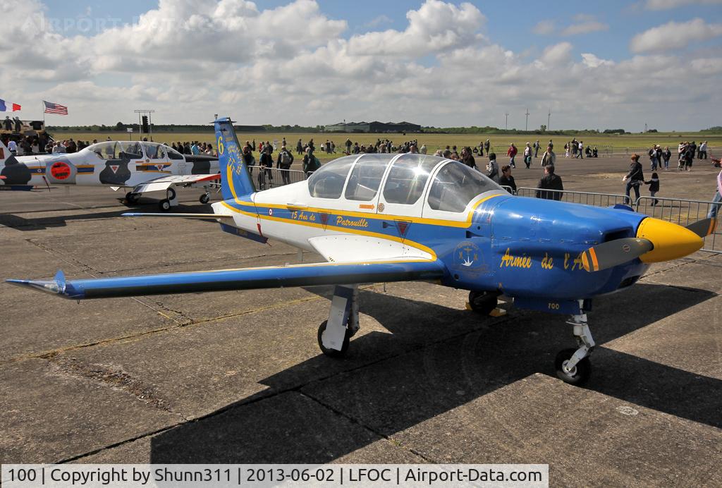 100, Socata TB-30 Epsilon C/N 100, Used as static aircraft  during LFOC Open Day 2013... Aircraft is now stored with still old Cartouche Dorée Patrol c/s