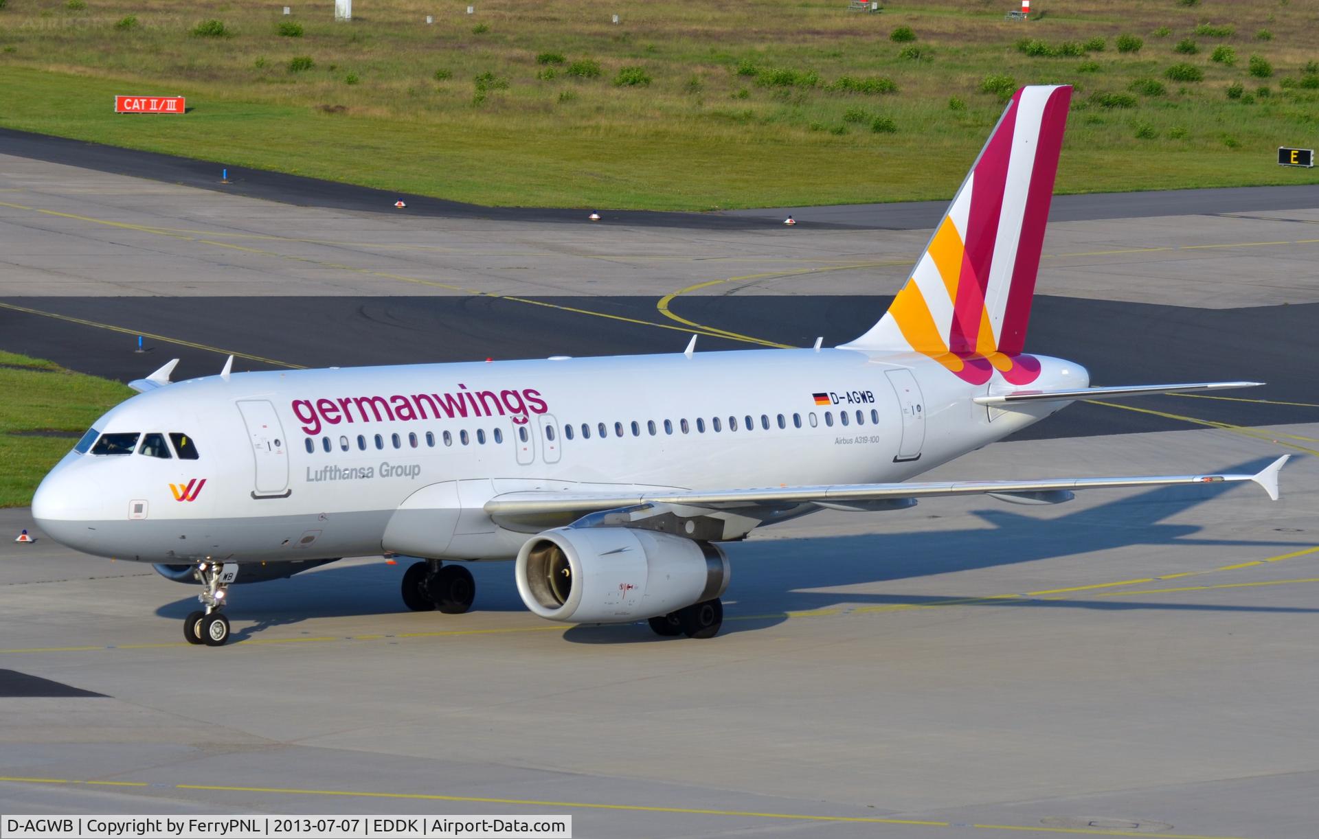 D-AGWB, 2006 Airbus A319-111 C/N 2833, Arrived in CGN