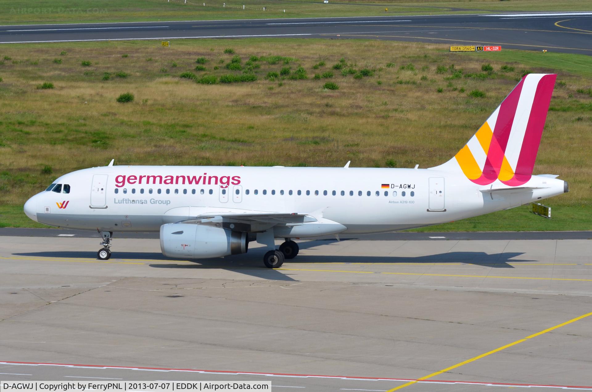 D-AGWJ, 2008 Airbus A319-132 C/N 3375, Germanwings A319 taxying for departure