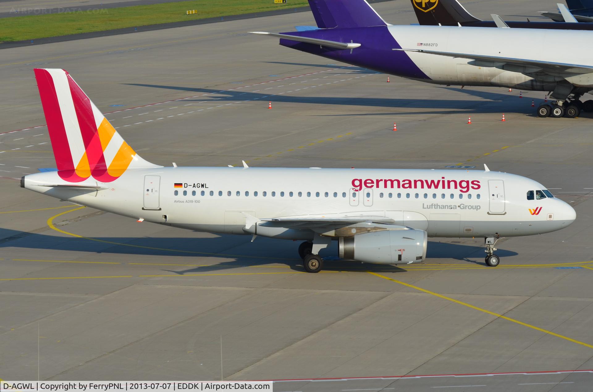 D-AGWL, 2008 Airbus A319-132 C/N 3534, Germanwings A319 back in CGN