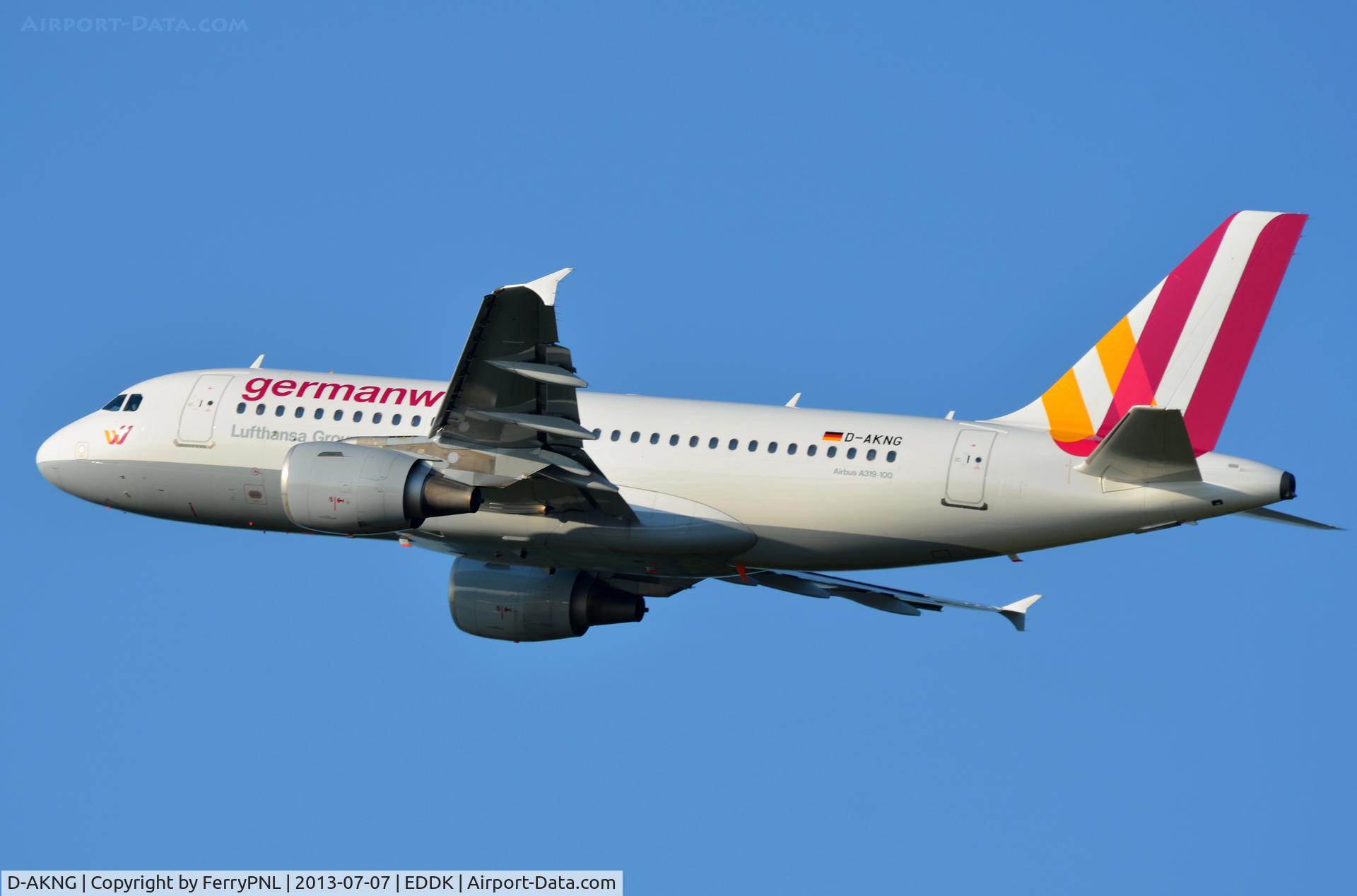 D-AKNG, 1997 Airbus A319-112 C/N 654, Germanwings A319 lifting-off