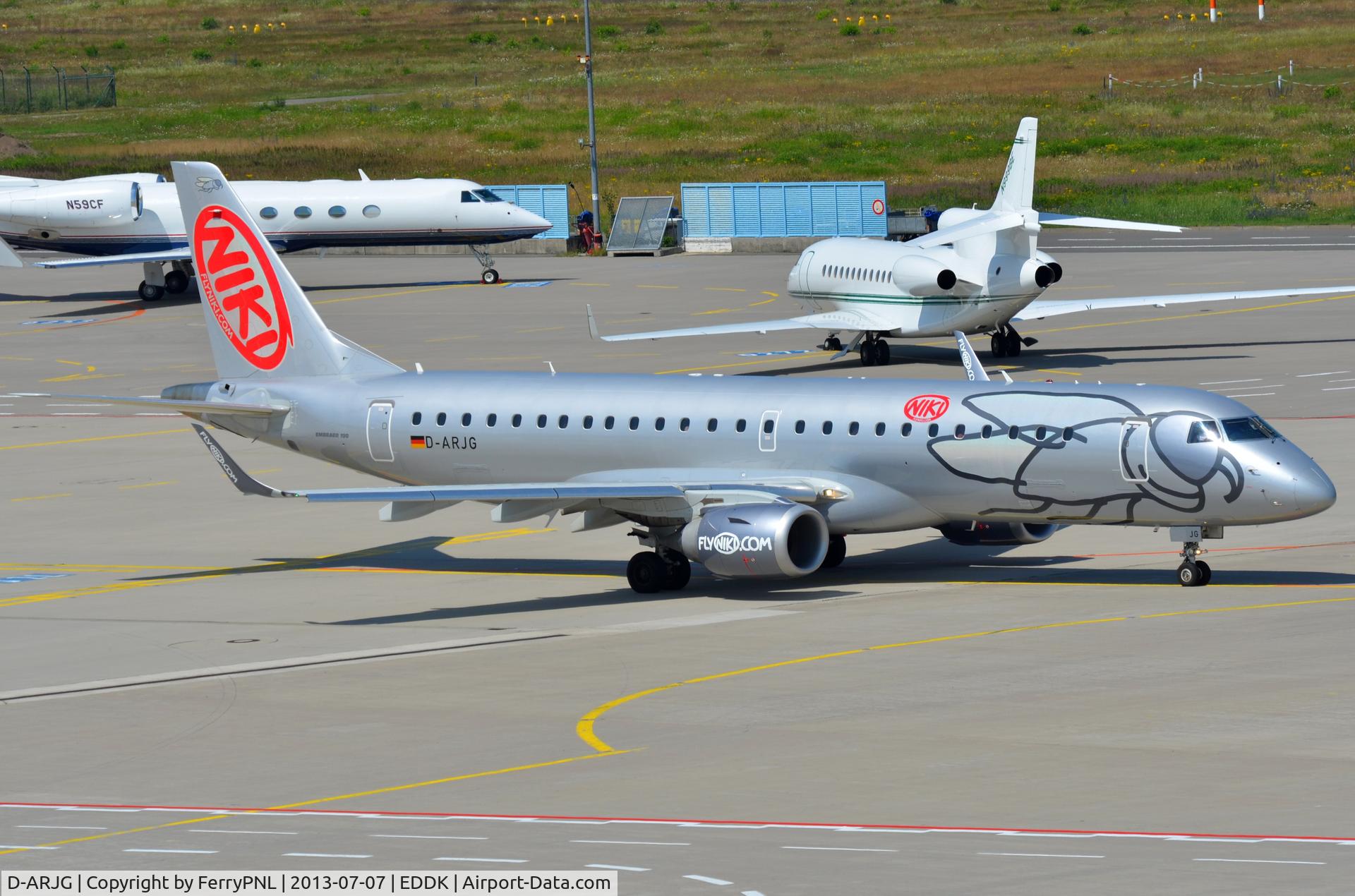D-ARJG, 2011 Embraer 190LR (ERJ-190-100LR) C/N 19000435, Niki ERJ190 now carrying a German registration