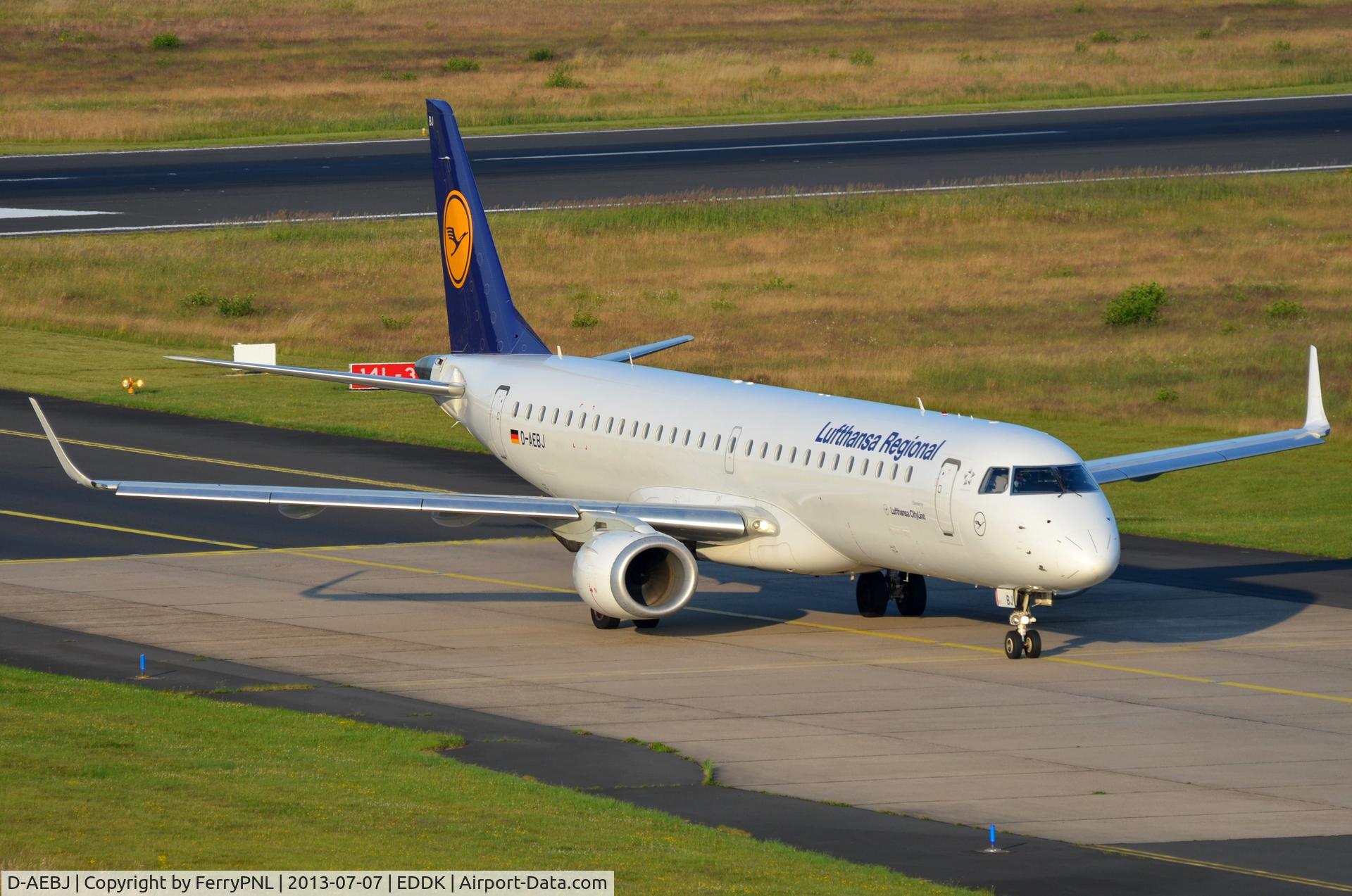 D-AEBJ, 2011 Embraer 195LR (ERJ-190-200LR) C/N 19000486, LH Cityline ERJ195 vacating the runway