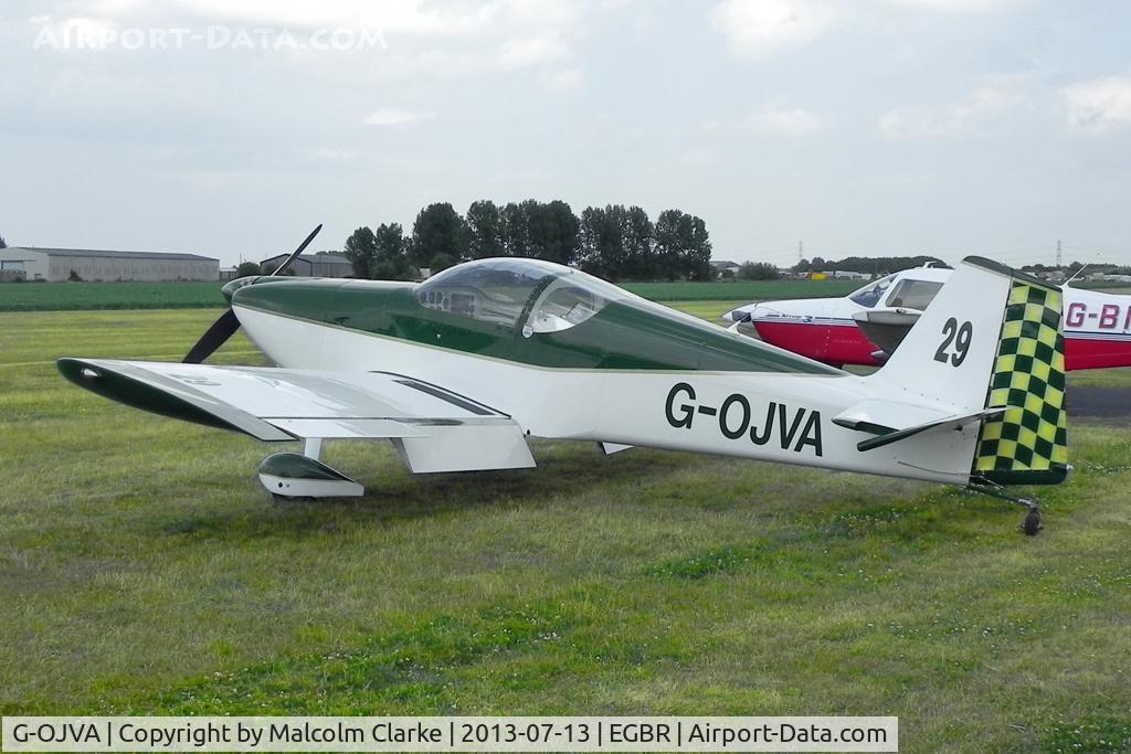 G-OJVA, 1998 Vans RV-6 C/N PFA 181-12292, Vans RV-6 at The Real Aeroplane Company's Wings & Wheels Fly-In, Breighton Airfield, July 2013.