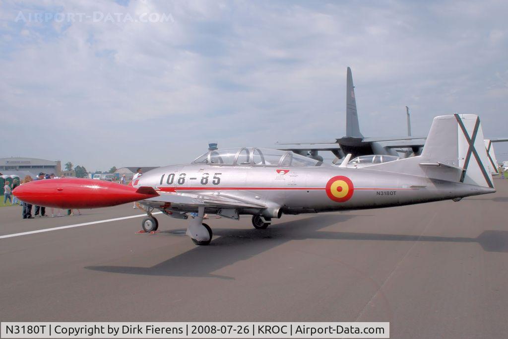 N3180T, 1968 Hispano HA-200 SAETA C/N HA-20-91, On static display.