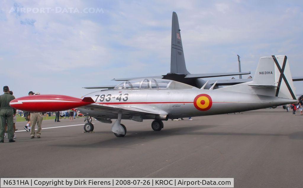 N631HA, Hispano HA-200 SAETA C/N E.14A-31, On static display.
