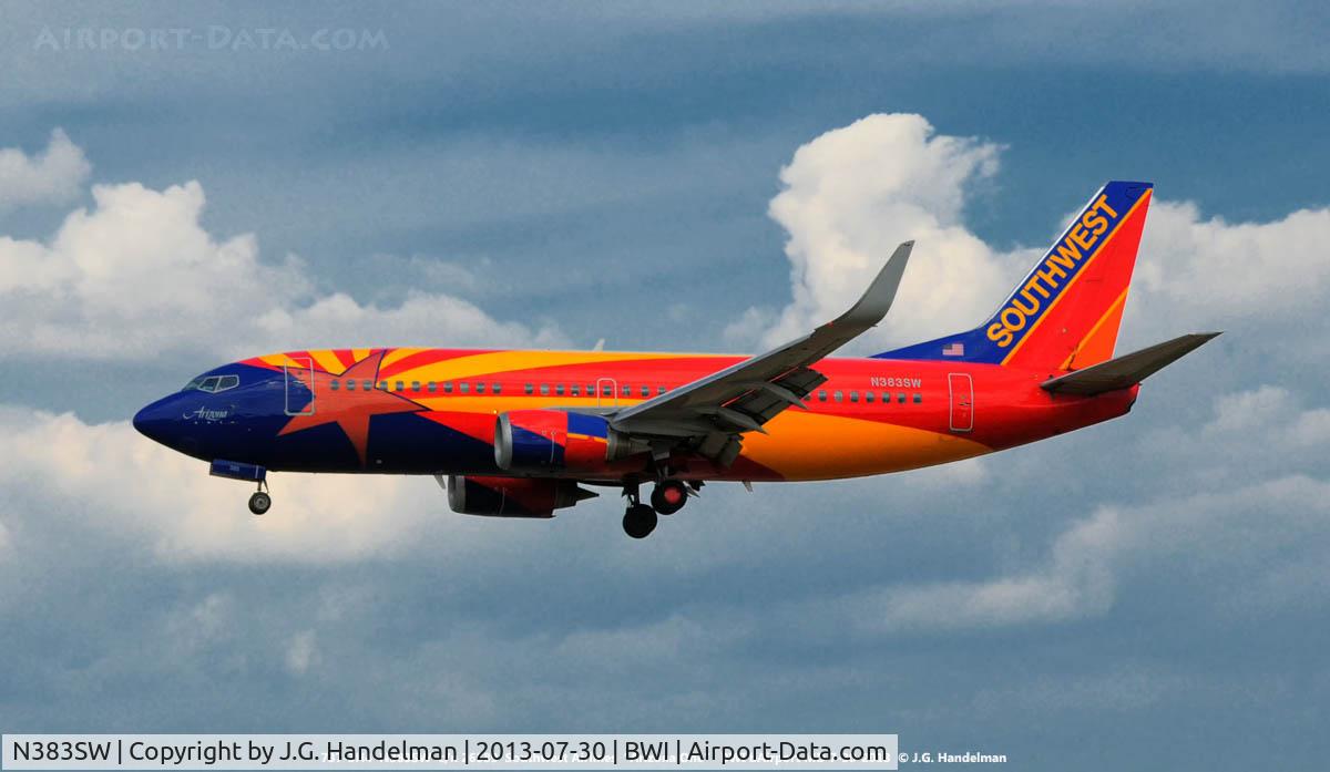 N383SW, 1994 Boeing 737-3H4 C/N 26589, Near 33L