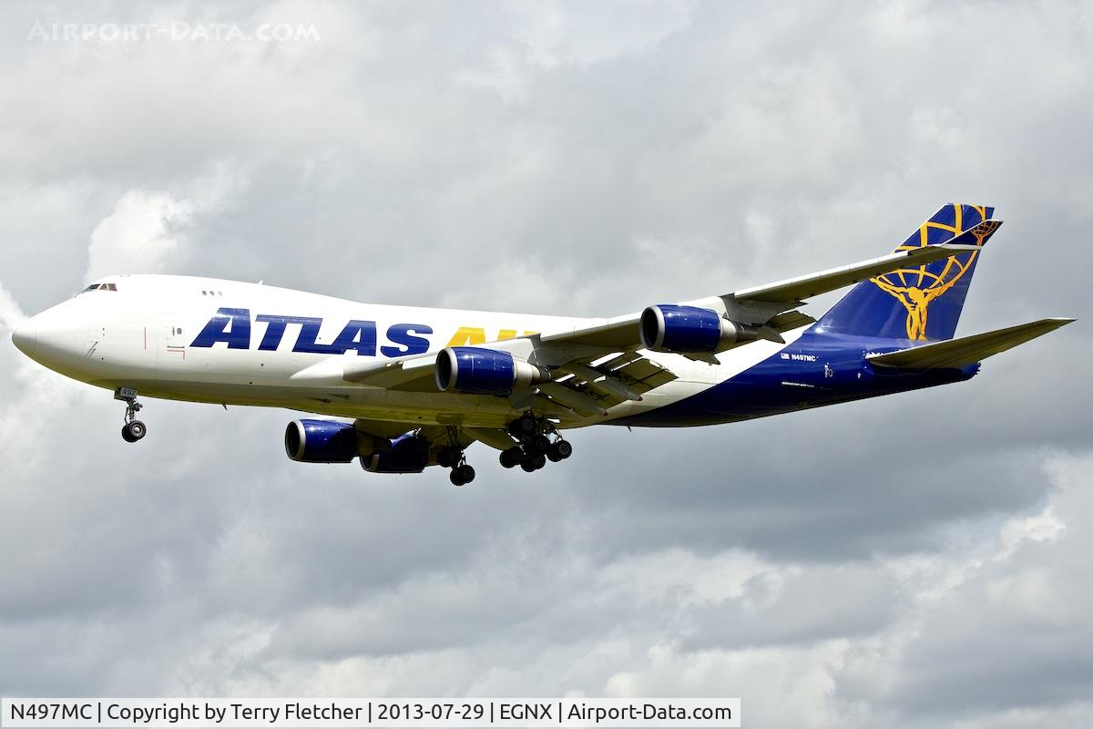 N497MC, 1999 Boeing 747-47UF C/N 29258, At East Midlands Airport