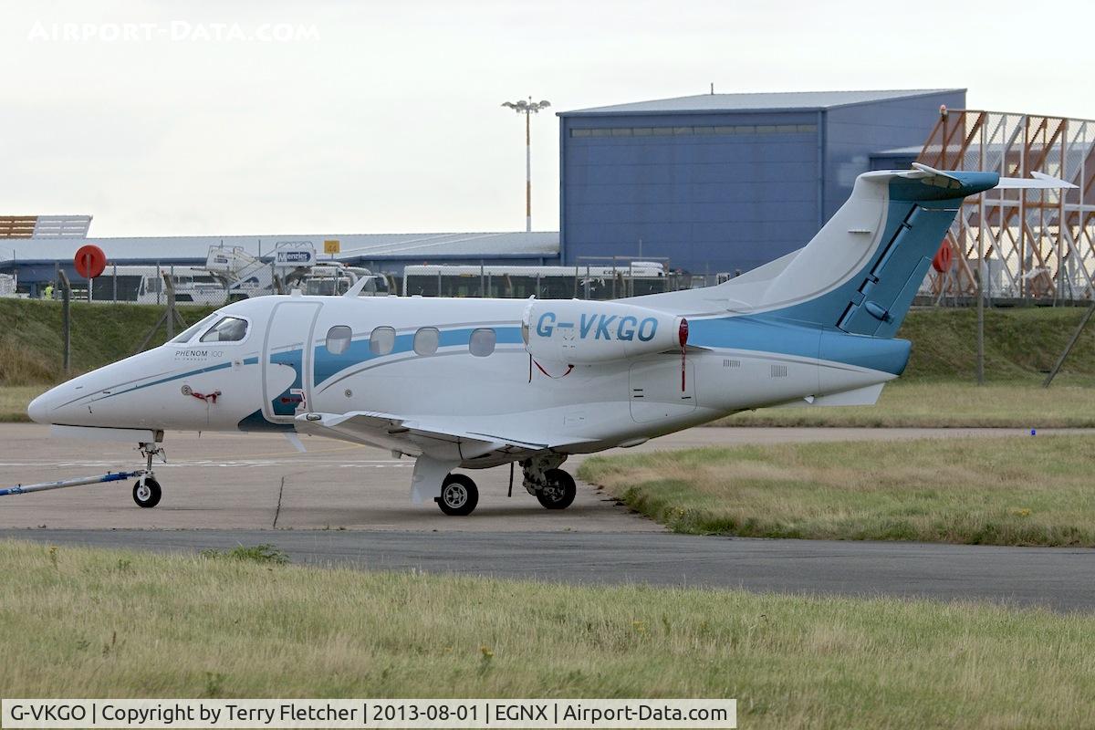 G-VKGO, 2010 Embraer EMB-500 Phenom 100 C/N 50000145, At East Midlands Airport