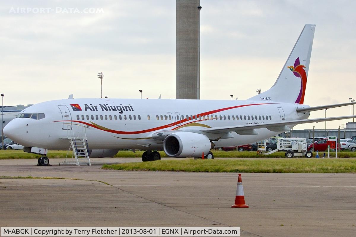 M-ABGK, 2005 Boeing 737-8BK C/N 33024, At East Midlands Airport