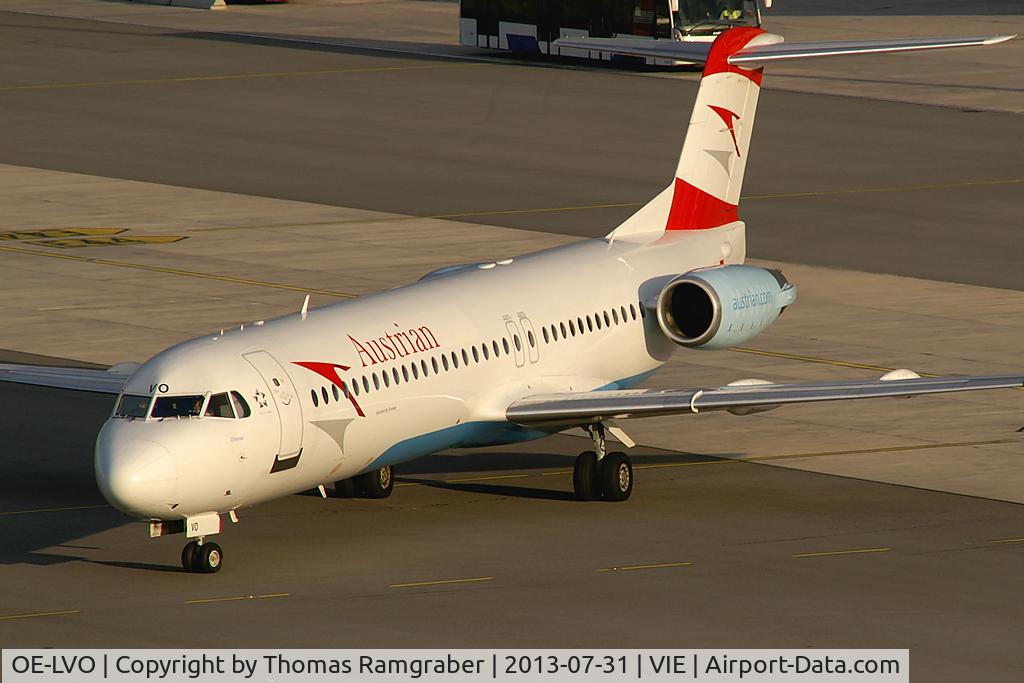 OE-LVO, 1993 Fokker 100 (F-28-0100) C/N 11460, Austrian Airlines Fokker 100