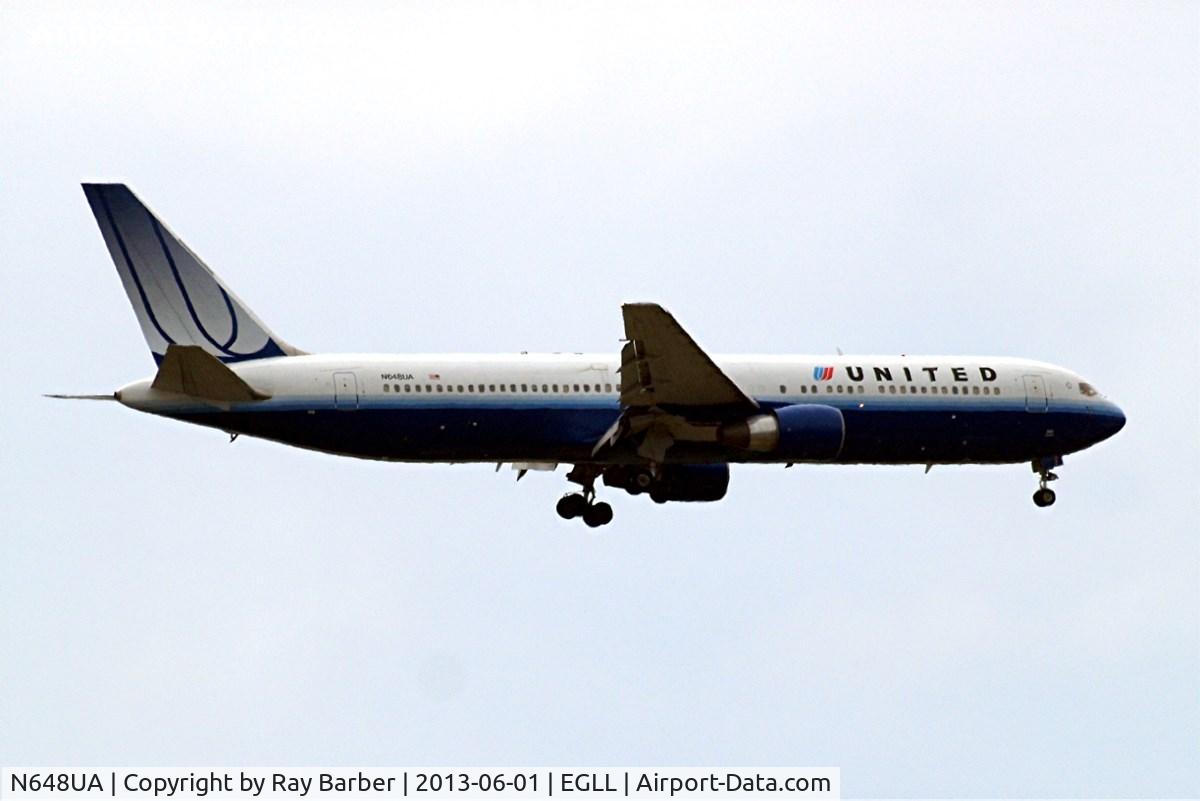 N648UA, 1992 Boeing 767-322ER C/N 25285, N648UA   Boeing 767-322ER [25285] (United Airlines) Home~G 01/06/2013. On approach 27L.