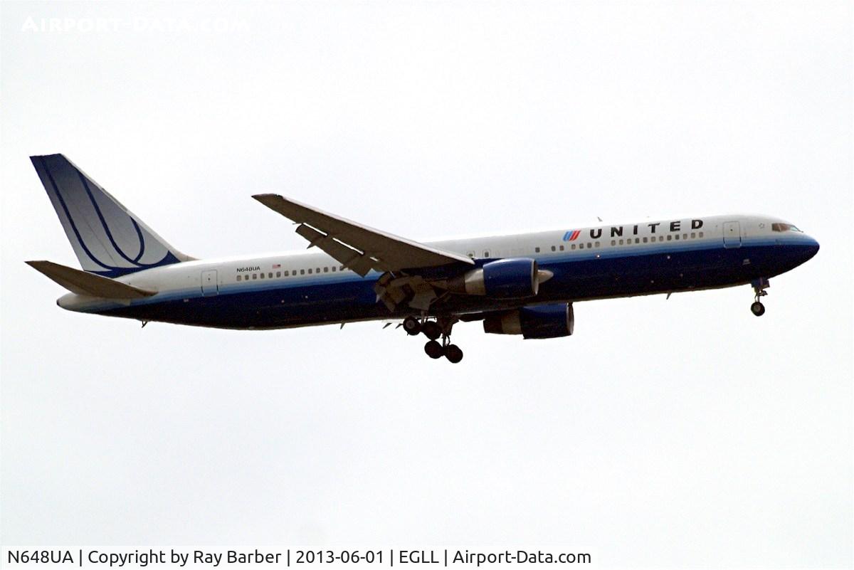 N648UA, 1992 Boeing 767-322ER C/N 25285, N648UA   Boeing 767-322ER [25285] (United Airlines) Home~G 01/06/2013. On approach 27L.