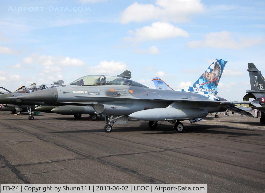 FB-24, General Dynamics F-16BM Fighting Falcon C/N 6J-24, Used as a static aircraft during LFOC Open Day 2013... Special c/s