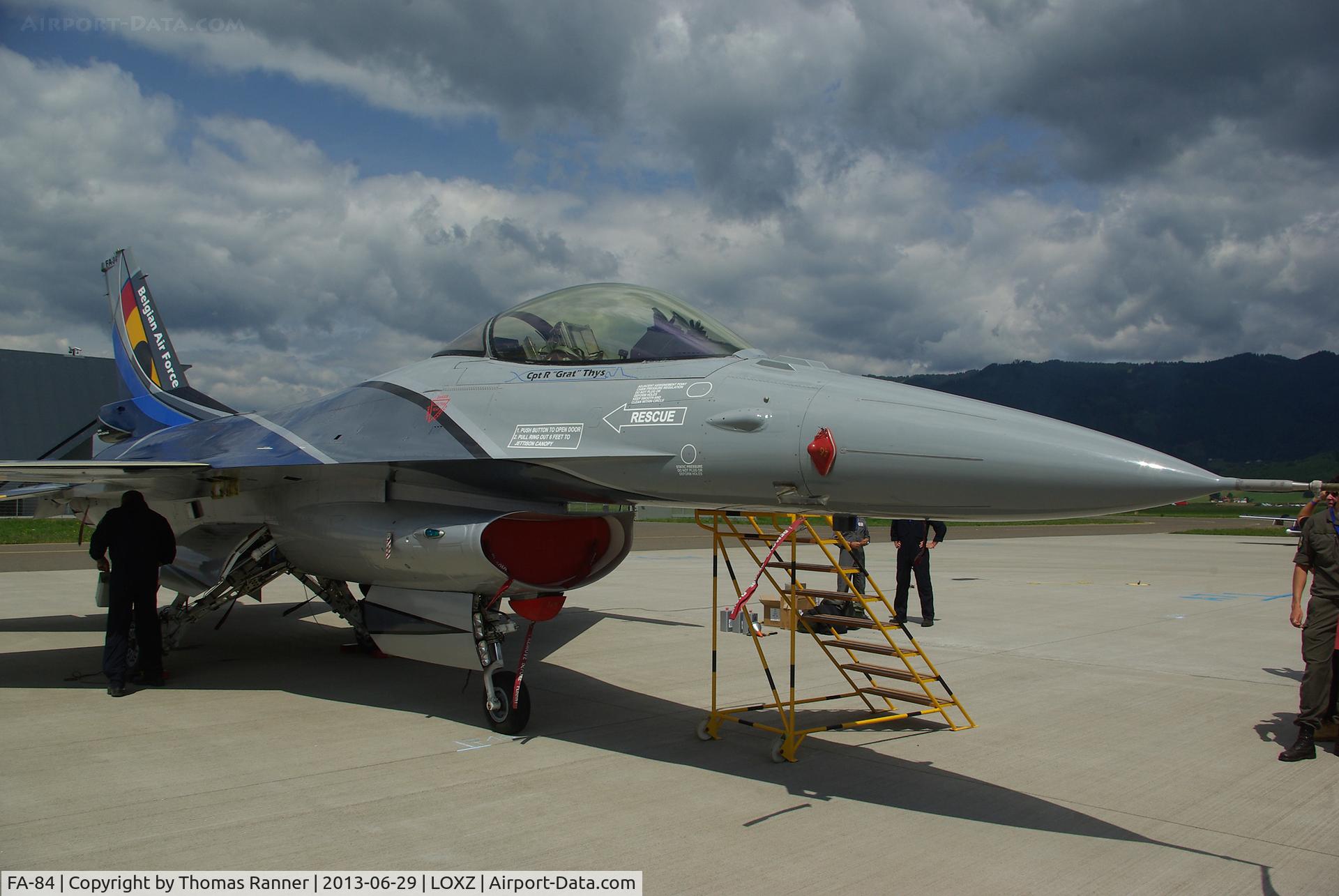 FA-84, 1980 SABCA F-16AM Fighting Falcon C/N 6H-84, BAF F-16