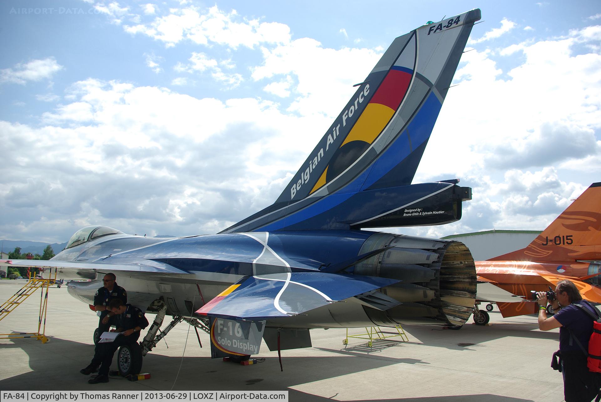 FA-84, 1980 SABCA F-16AM Fighting Falcon C/N 6H-84, BAF F-16