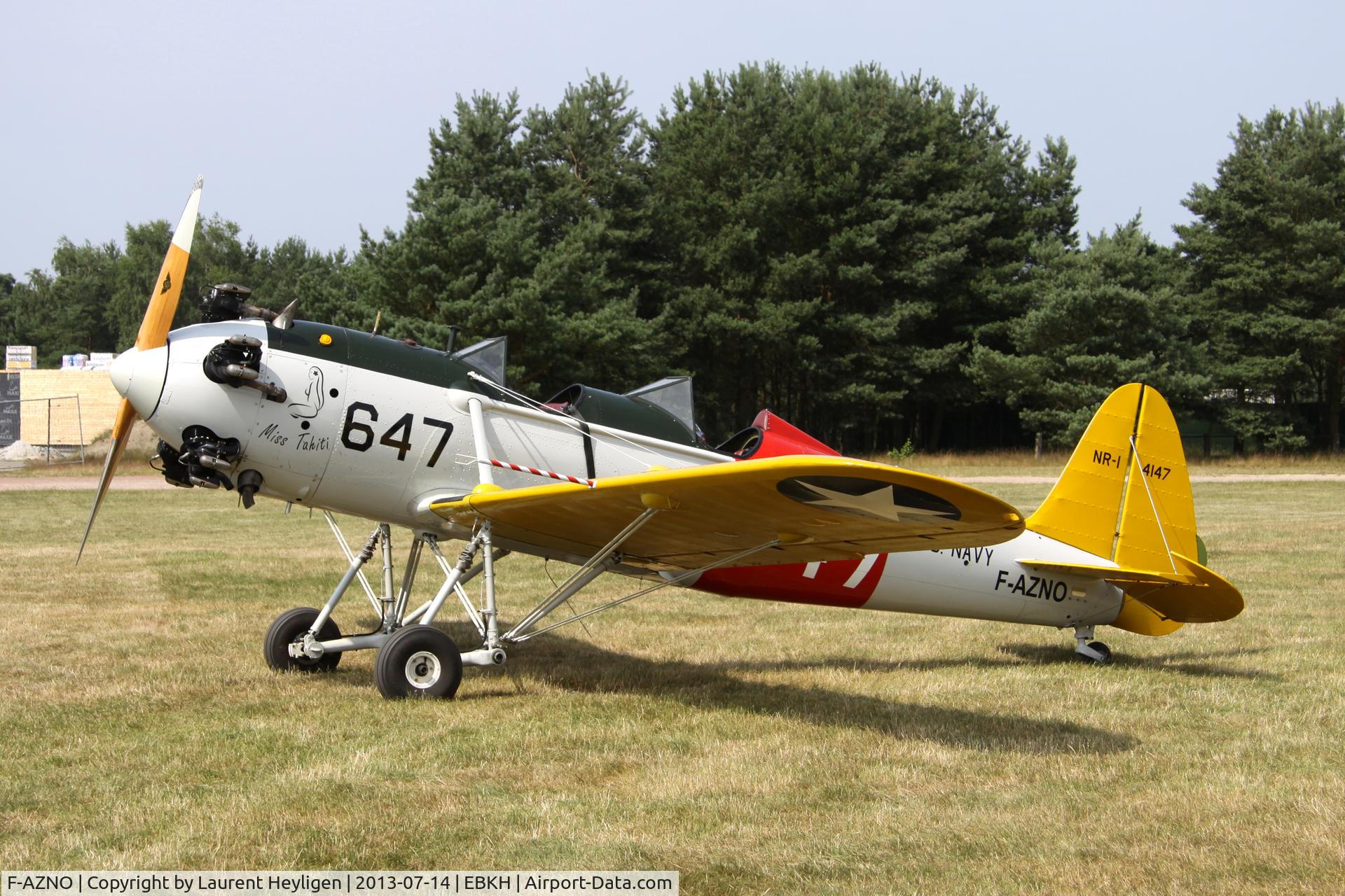 F-AZNO, 1941 Ryan PT-22 Recruit (ST3KR) C/N 1676, On yet another testflight by its restorer Raymond Cuypers from RAR (Raymond's Aircraft Restoration);