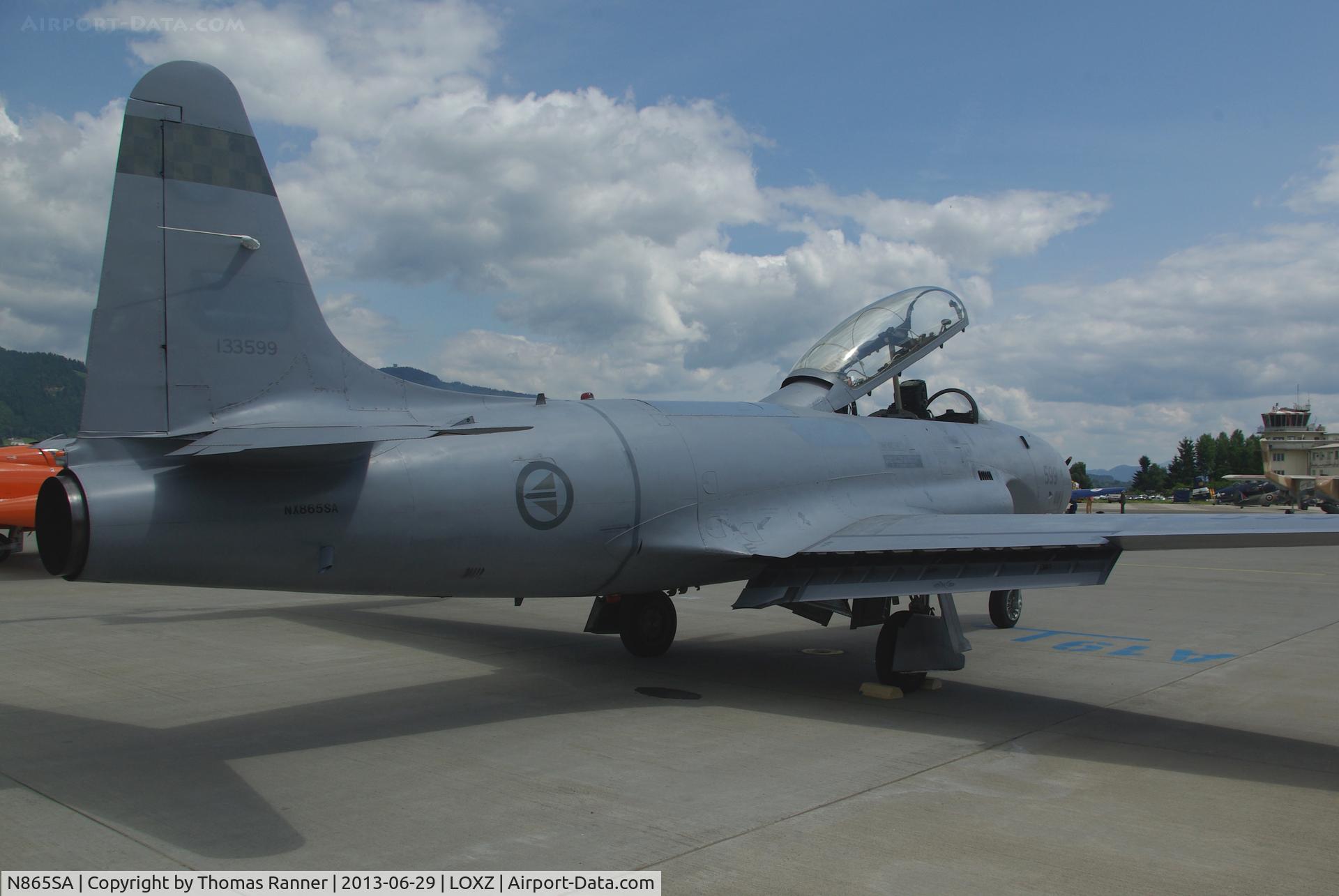 N865SA, 1957 Canadair CT-133 Silver Star 3 C/N T33-599 (133599), CT-33