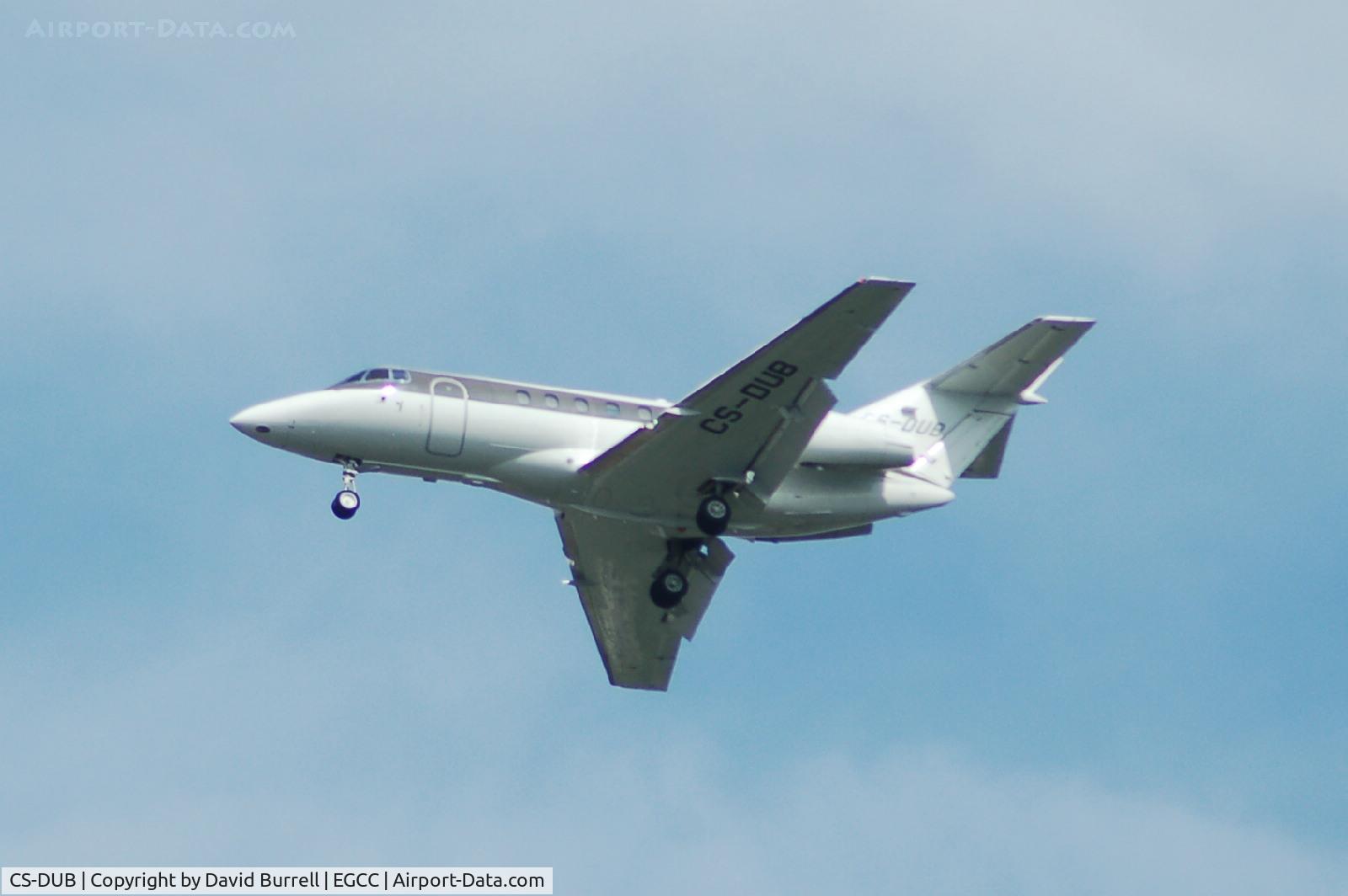 CS-DUB, 2008 Raytheon Hawker 750 C/N HB-0005, Hawker Beechcraft 740 CS-DUB on approach to Manchester Airport.