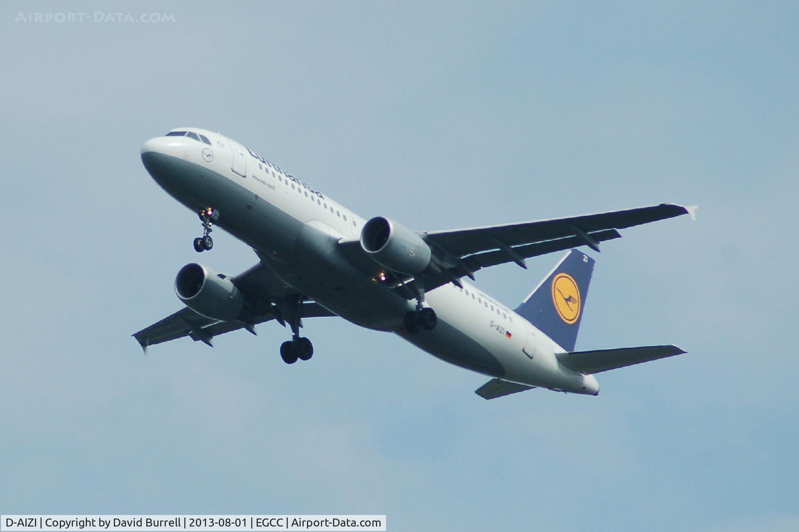 D-AIZI, 2010 Airbus A320-214 C/N 4398, Lufthansa Airbus A320-214 D-AIZI on approach to Manchester Airport.