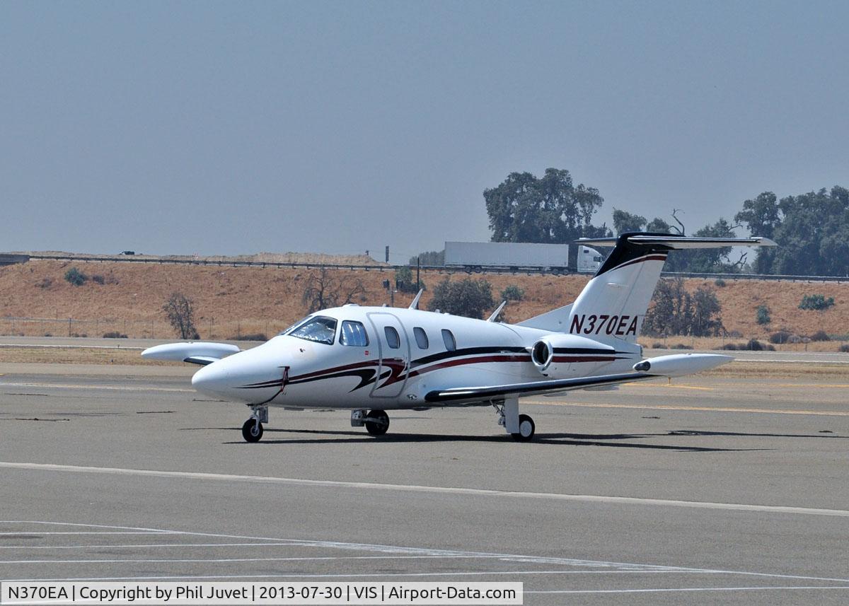 N370EA, 2008 Eclipse Aviation Corp EA500 C/N 000125, Parked at Visalia, California Airport.