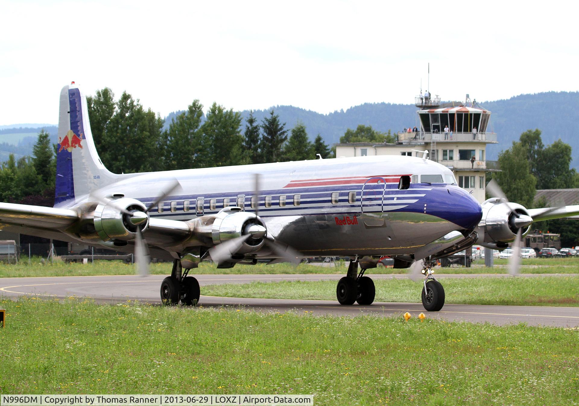 N996DM, 1958 Douglas DC-6B C/N 45563, Red Bul DC-6